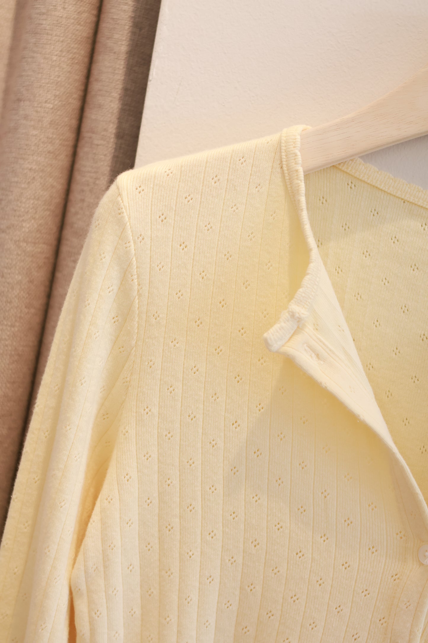 BRANDY Zelly Eyelet Top - Yellow