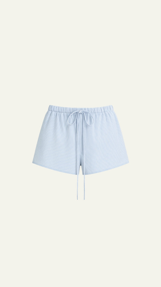Plain summer shorts (BLUE STRIPES)