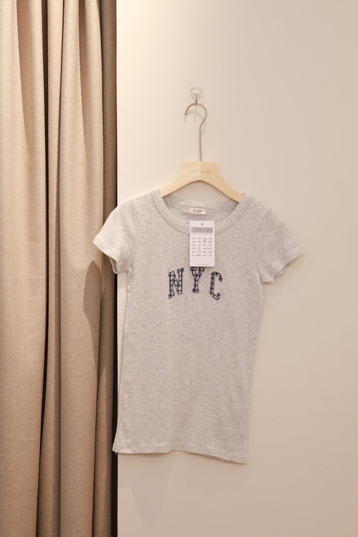 Hailie NYC Top - light grey