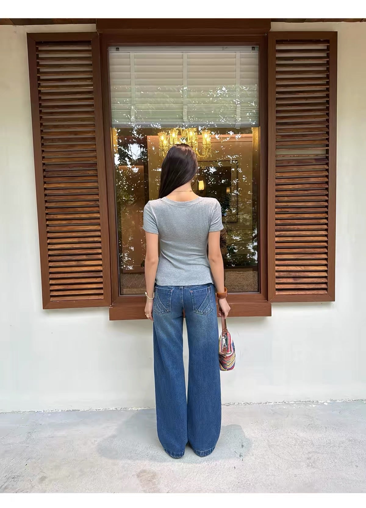 AUD Deep Blue Low-Waist Jeans