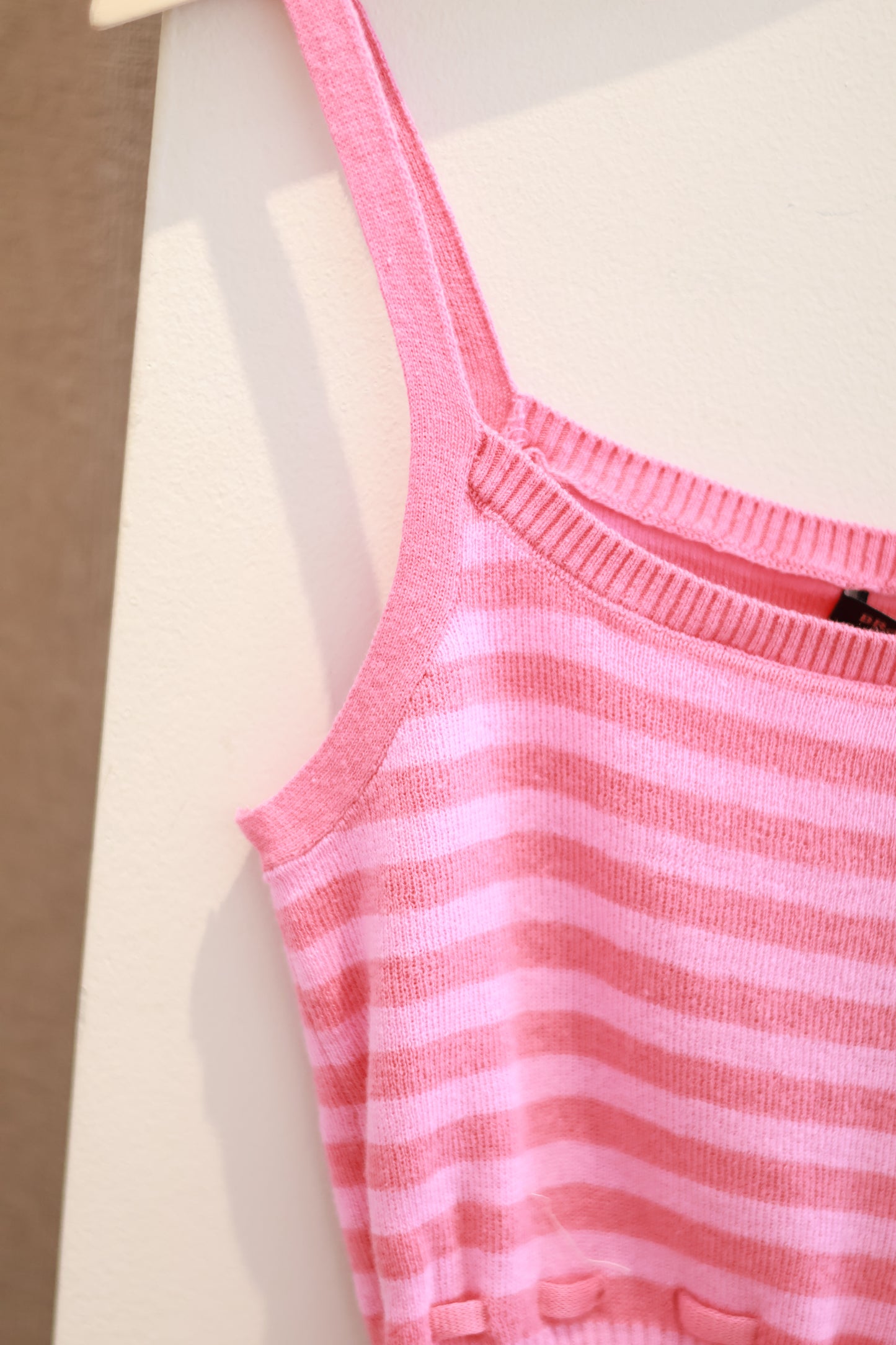 BRANDY Sandra Striped Top- pink