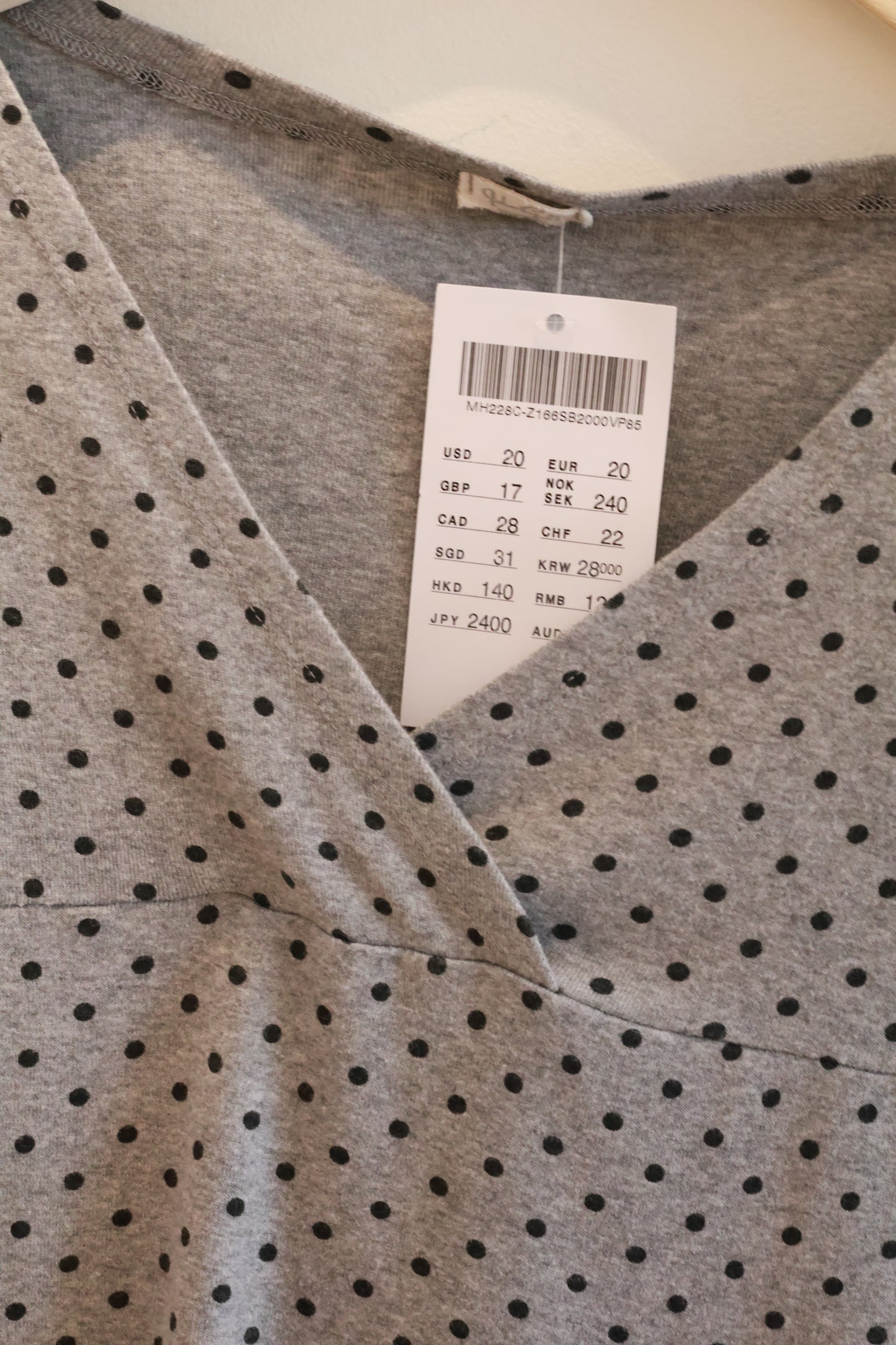 BRANDY Amara Polka Dots Tank  -GRAY