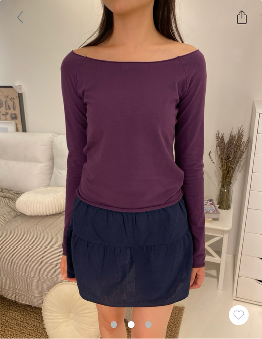 BRANDY MELVILLE Bonnie Top  -PURPLE