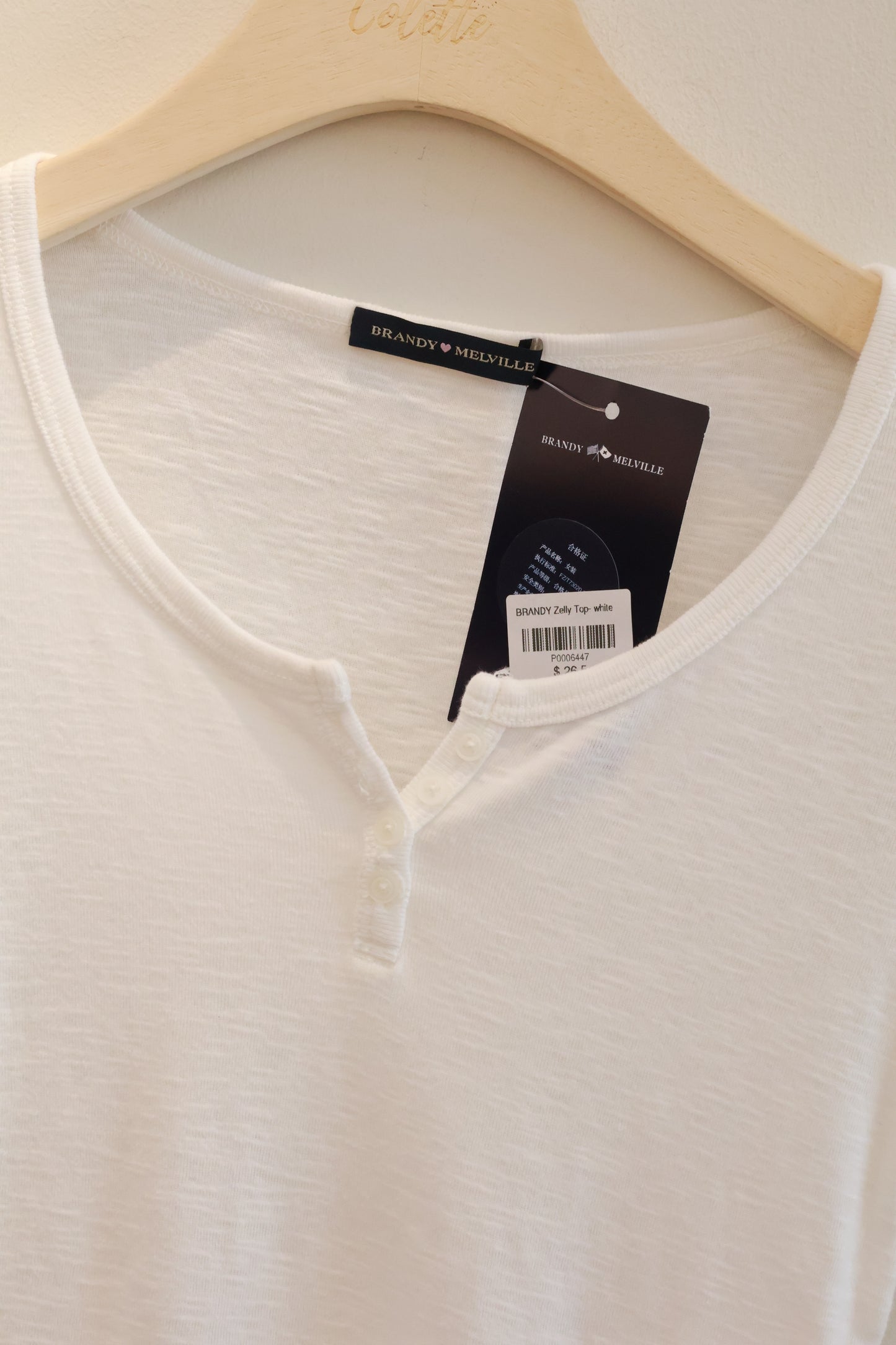 BRANDY Zelly Top- white