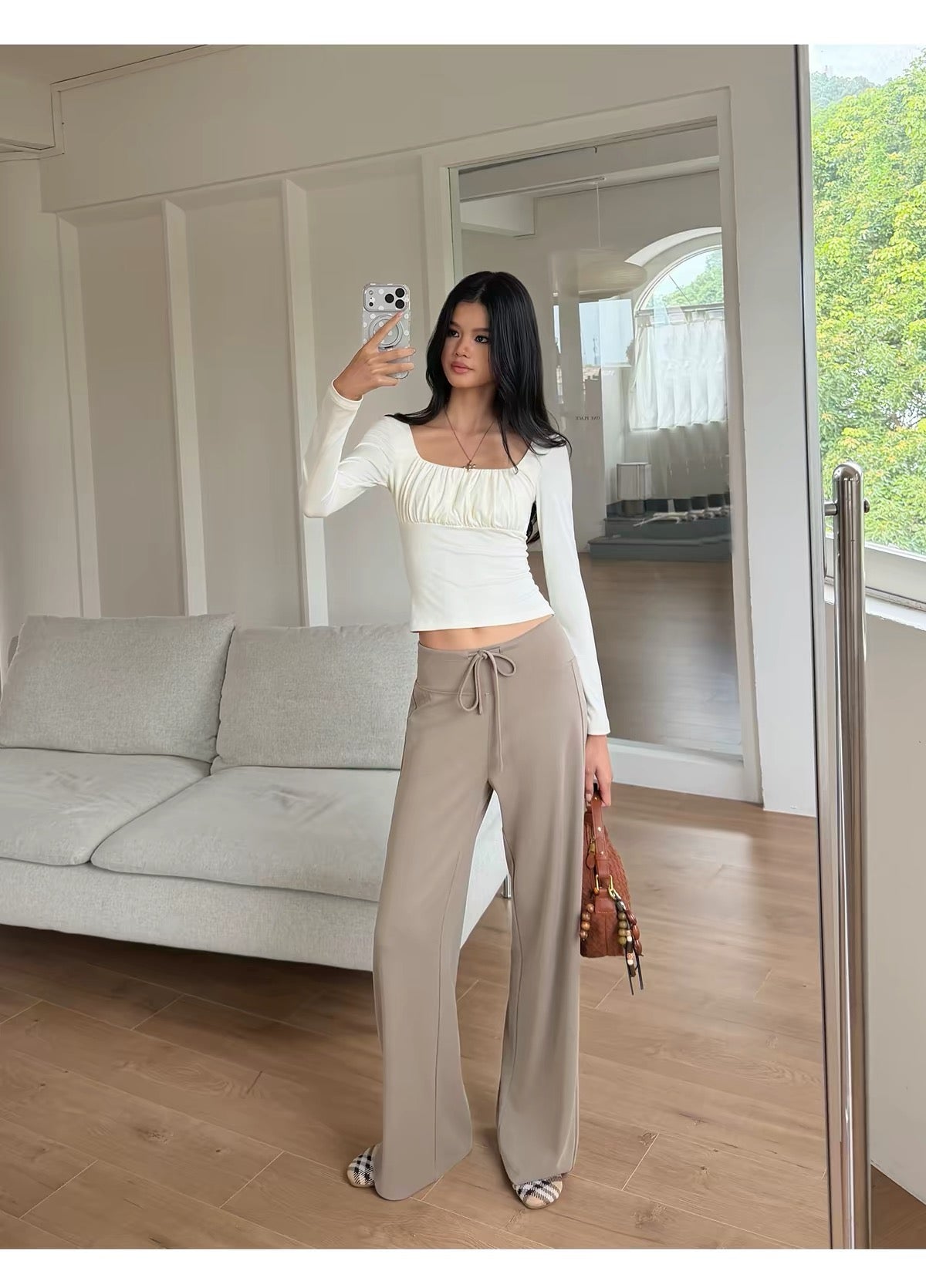 AUD Straight Tube Casual Pants