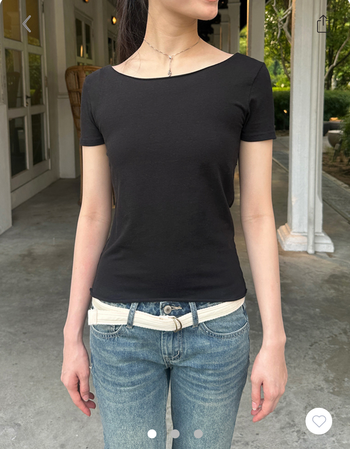 BRANDY MELVILLE Scarlett Top- BLACK