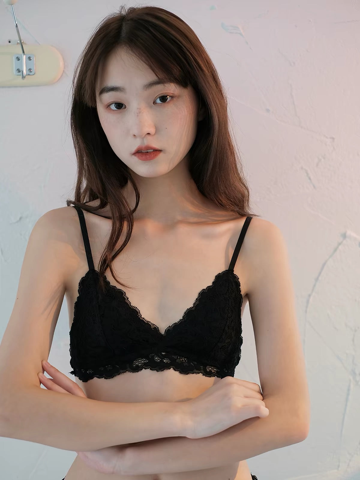 French Lace Crochet Bra