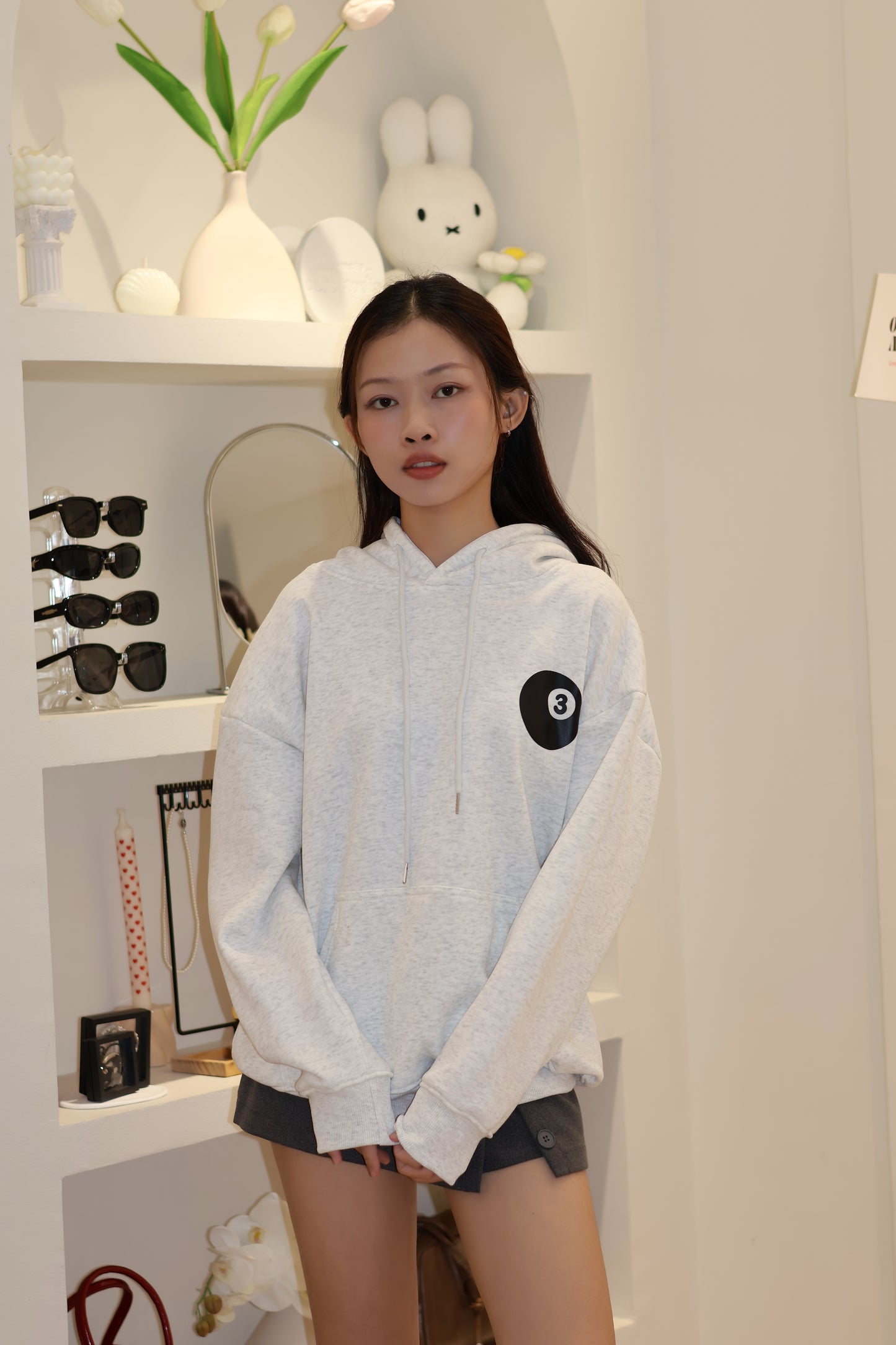 8ball gray hoodie
