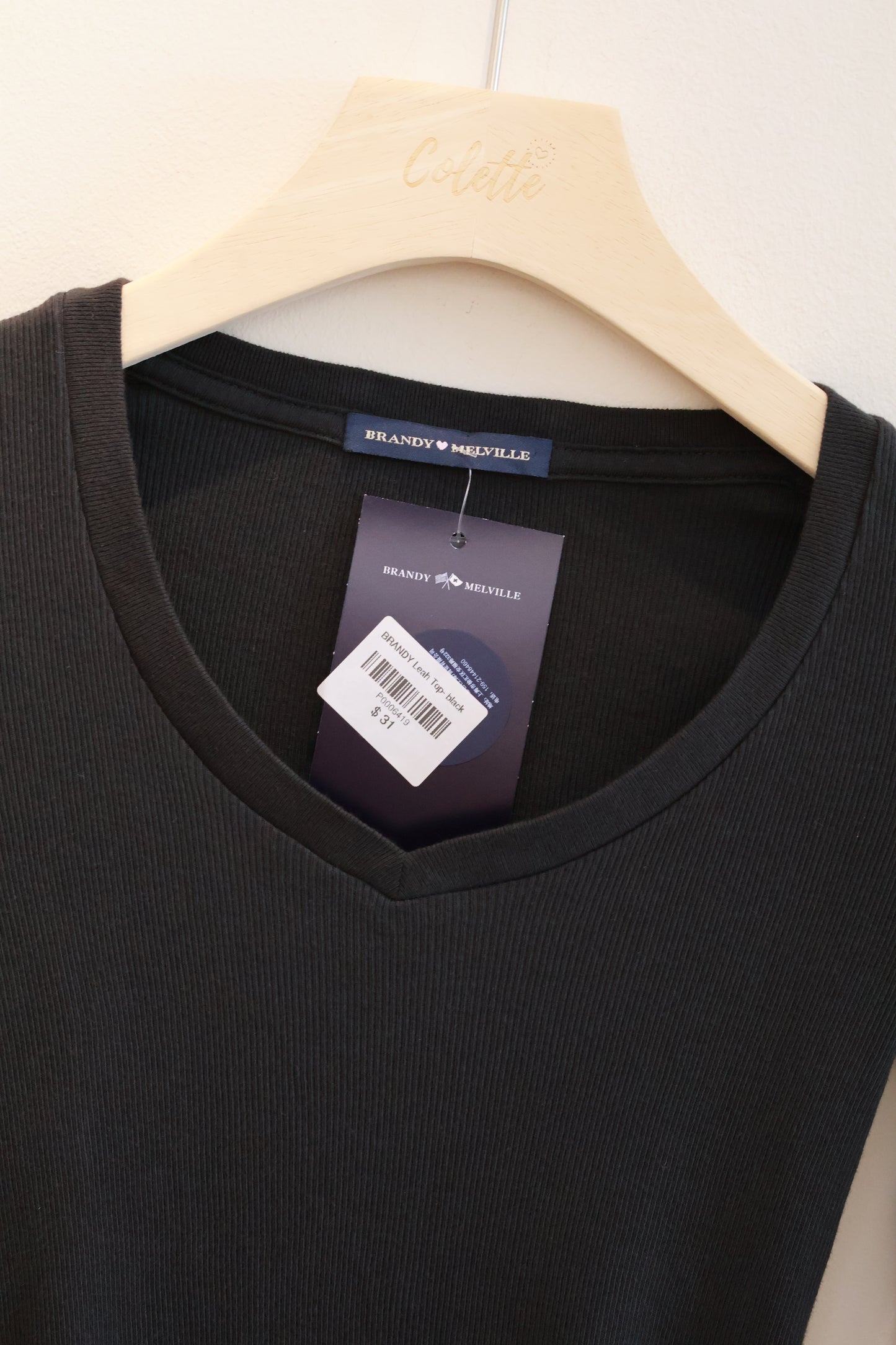 BRANDY Leah Top- black