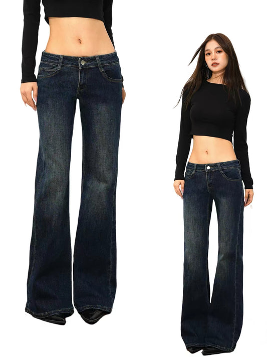 @SOHOT Low Waist Cement Grey Jeans