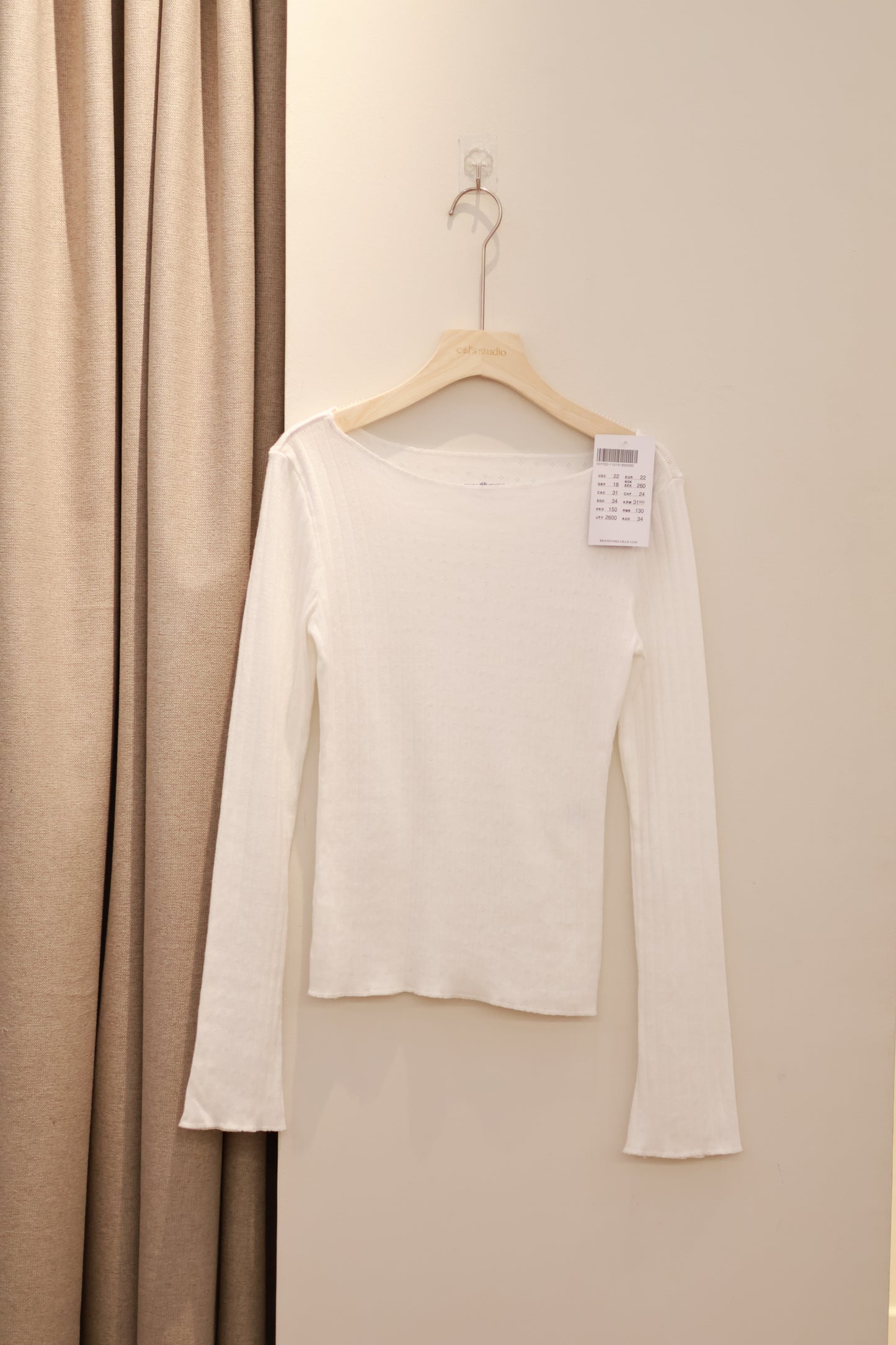 BRANDY McKenna Eyelet Top - White