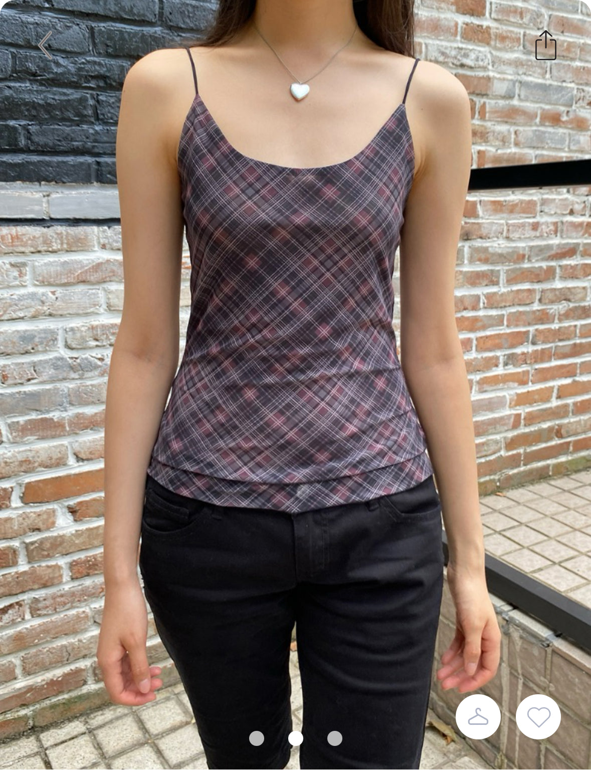 BRANDY Ava Plaid Tank