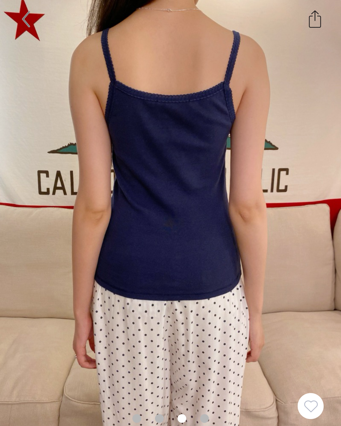 brandy Aden Basic Tank- Navy