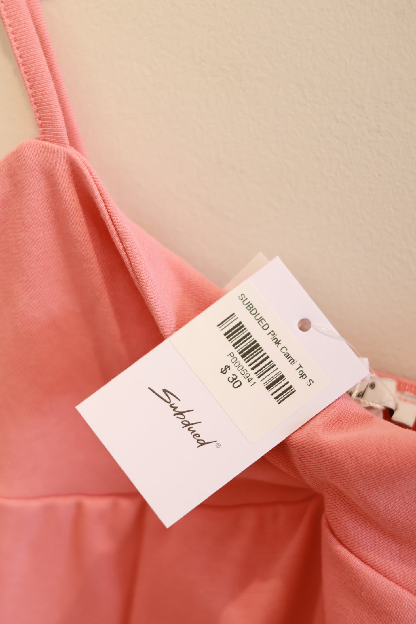 SUBDUED Pink Cami Top