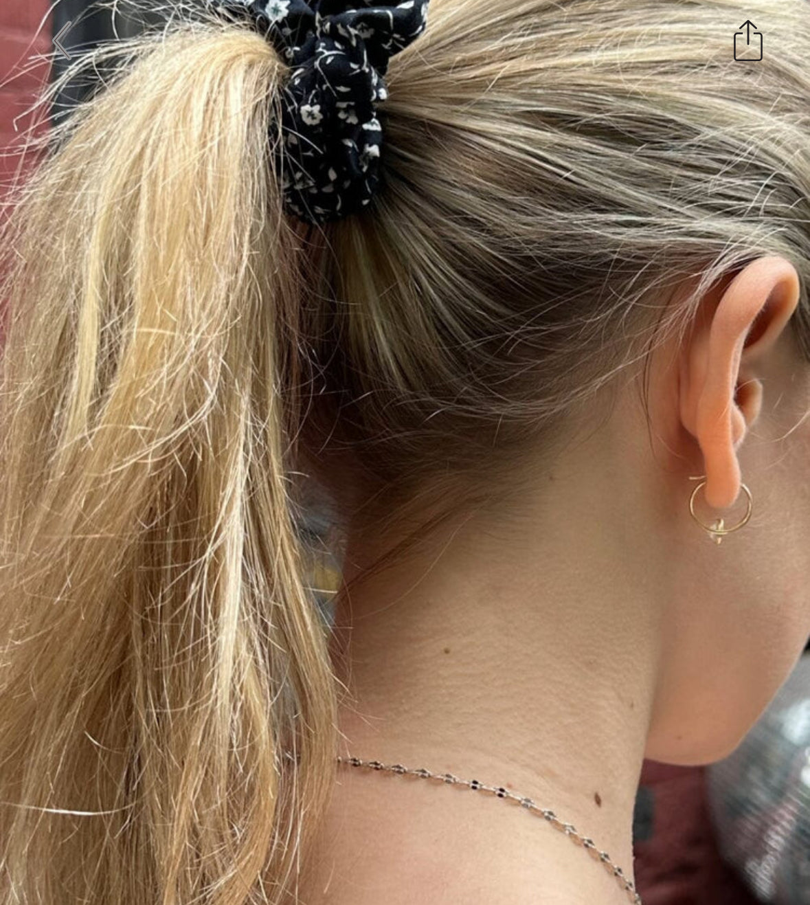 BRANDY Floral Scrunchie -  -BLACK FLORAL