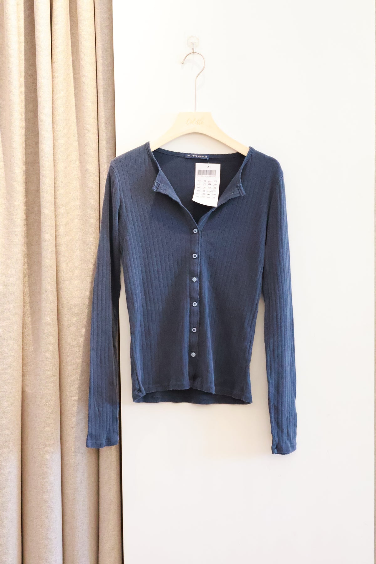 BRANDY Zelly Top  -LONG -NAVY