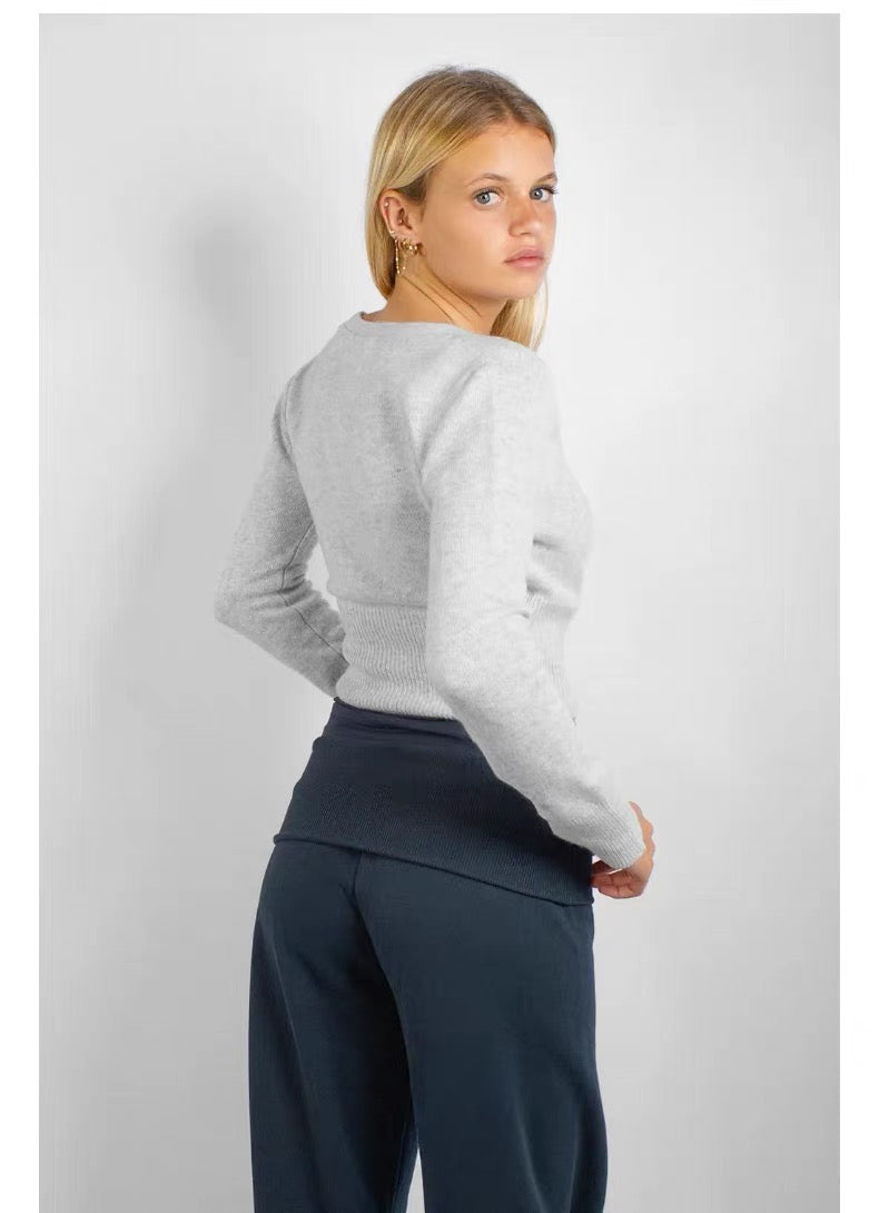 SUBDUED V-Neck Sweater - Grey