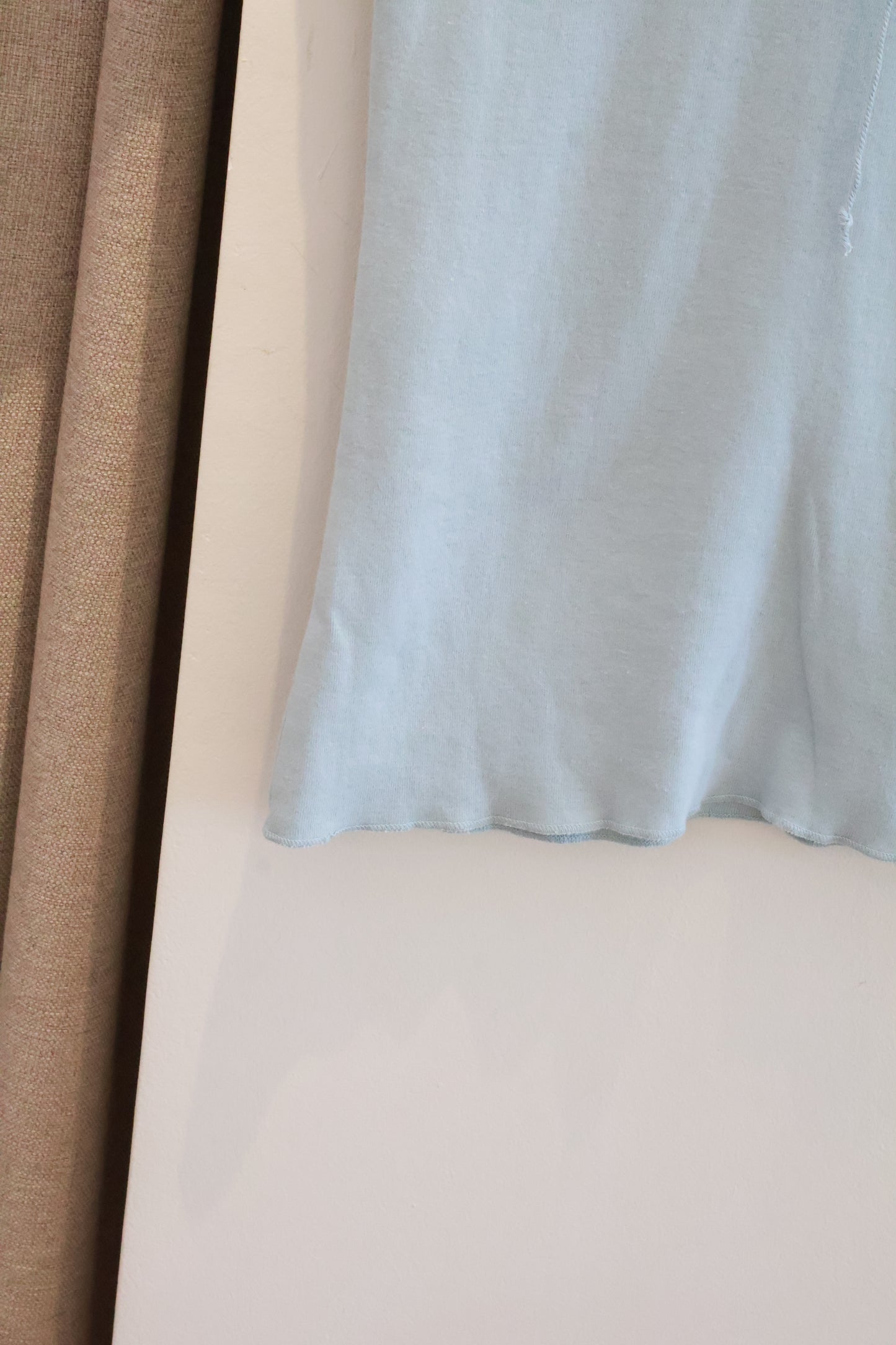 BRANDY Tania V-Neck Lace Top- SHORT SLEEVE  -LIGHT BLUE