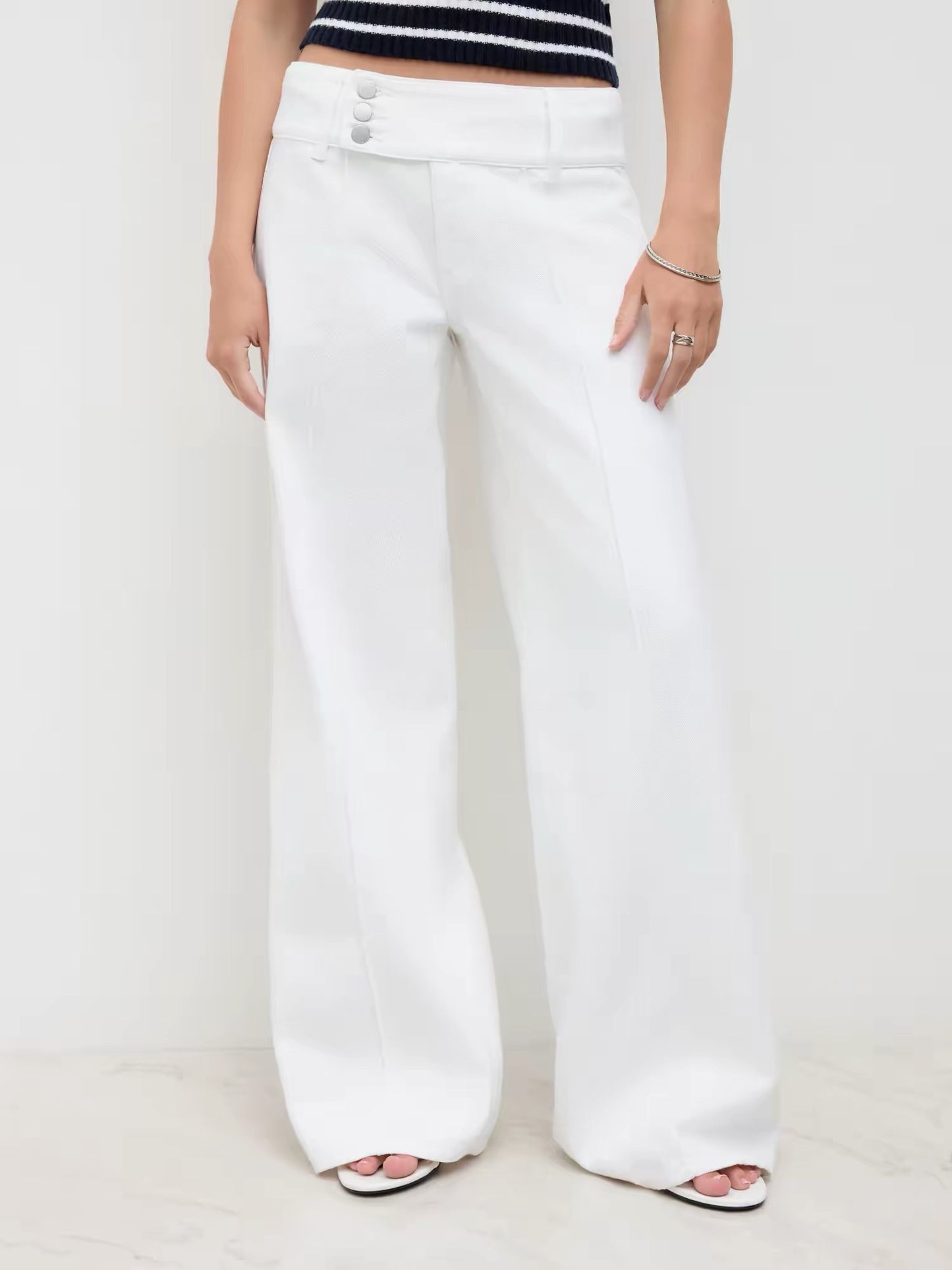 CIDER WHITE BUTTONS JEANS