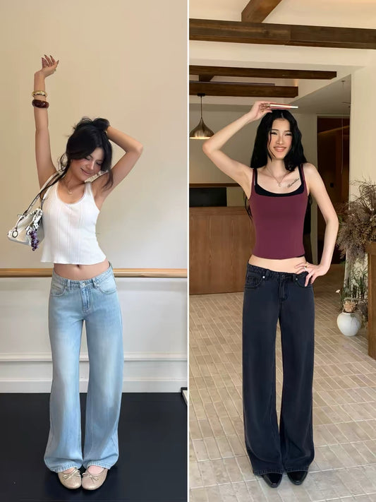 AUD Thin Lyocell Low-Waist Draped Pants