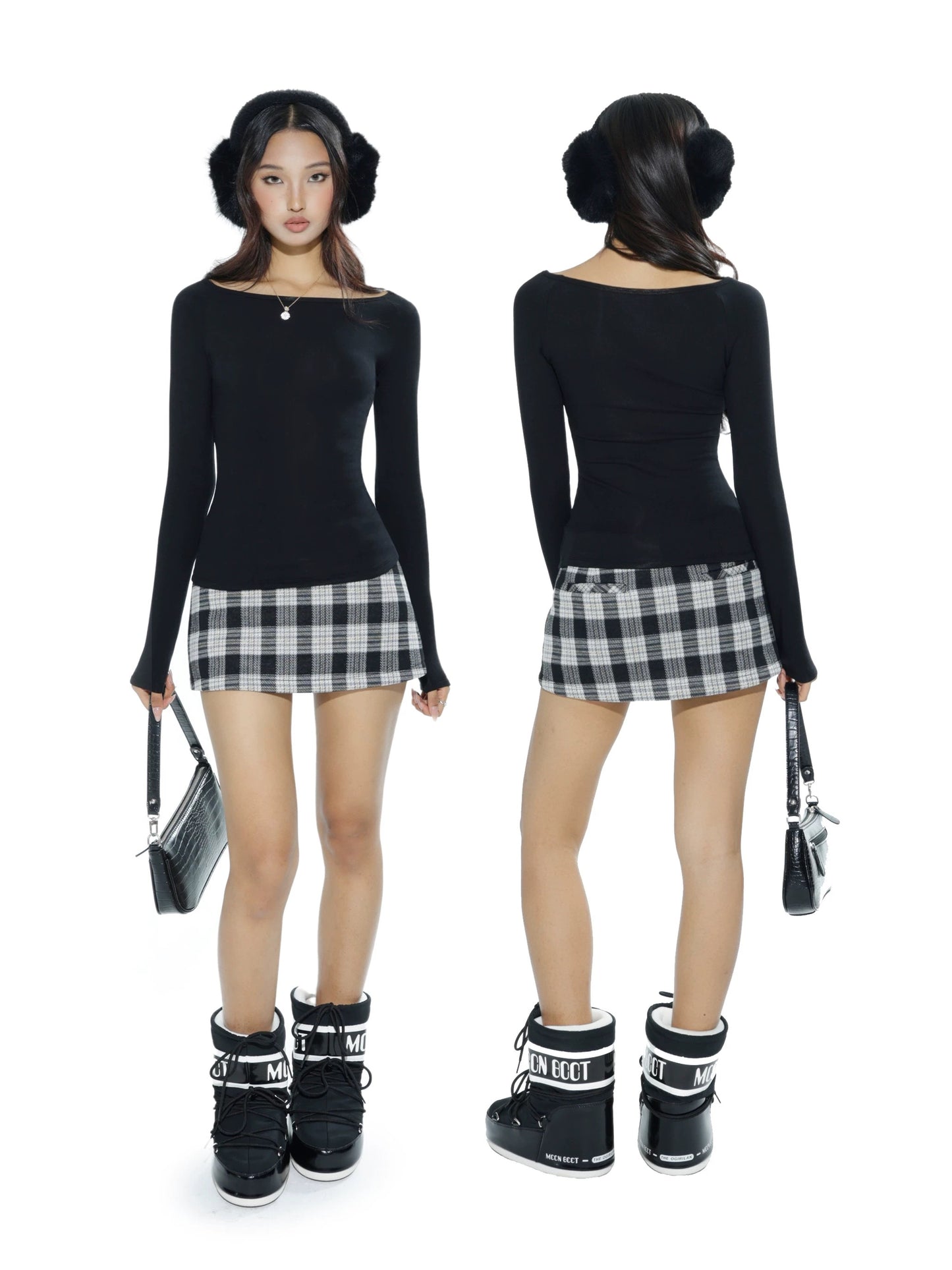 Open neck SOFT long sleeve