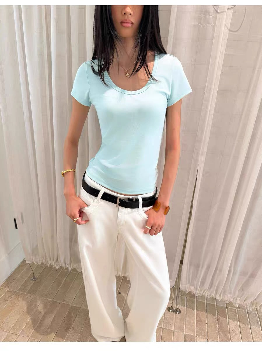 Aud U-Neck Baby Tee