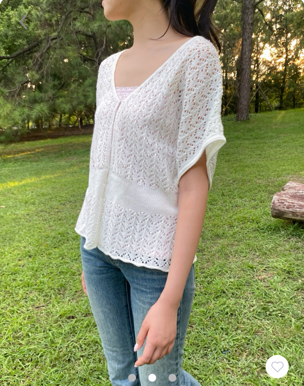 BRANDY MELVILLE Aislin Cardigan- WHITE