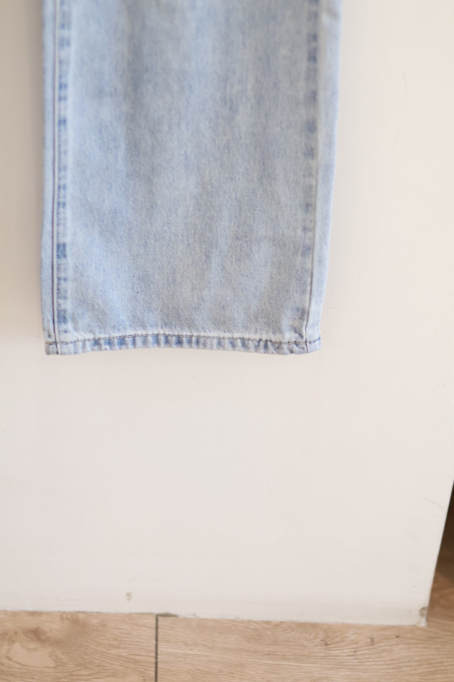Light Wash Petite Straight Jeans