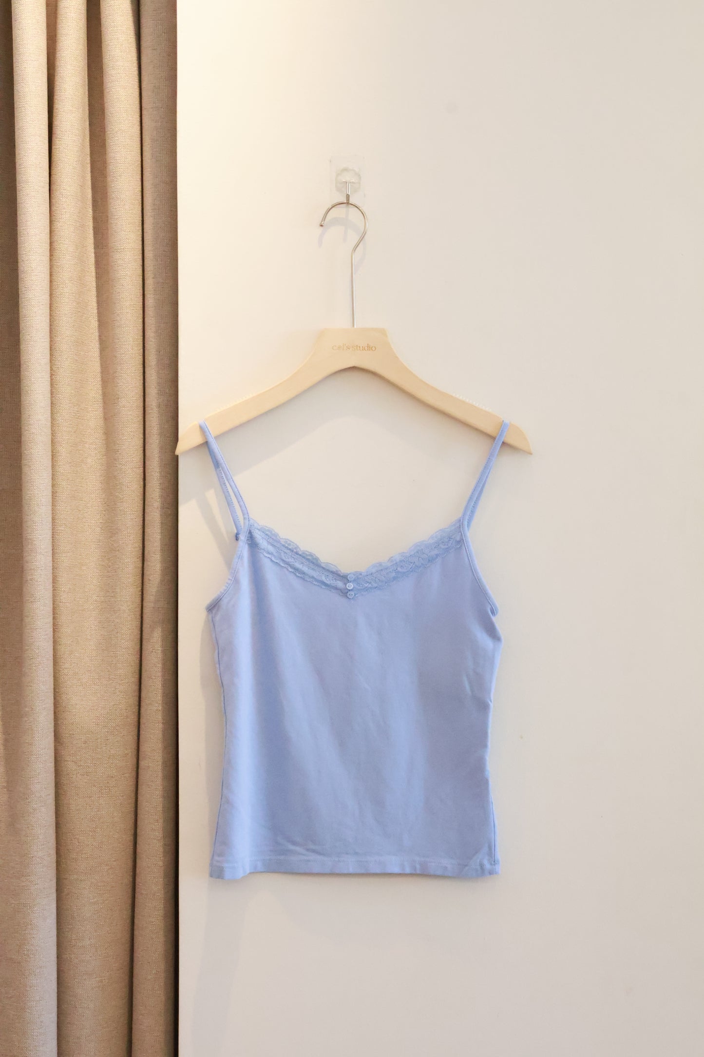 BRANDY Arden Lace Tank  -DARK GREY