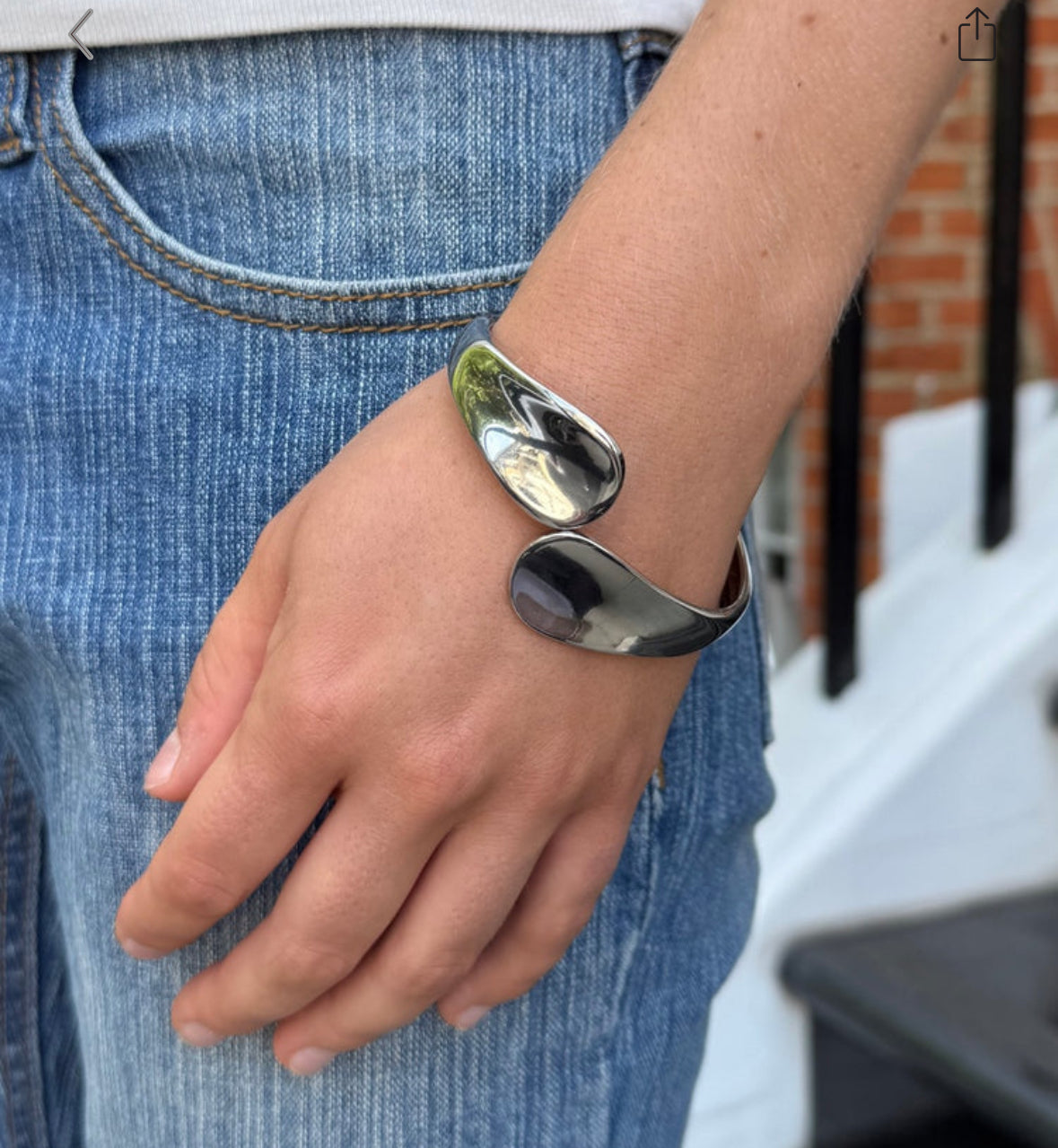 BRANDY Rigid Bracelet -SILVER