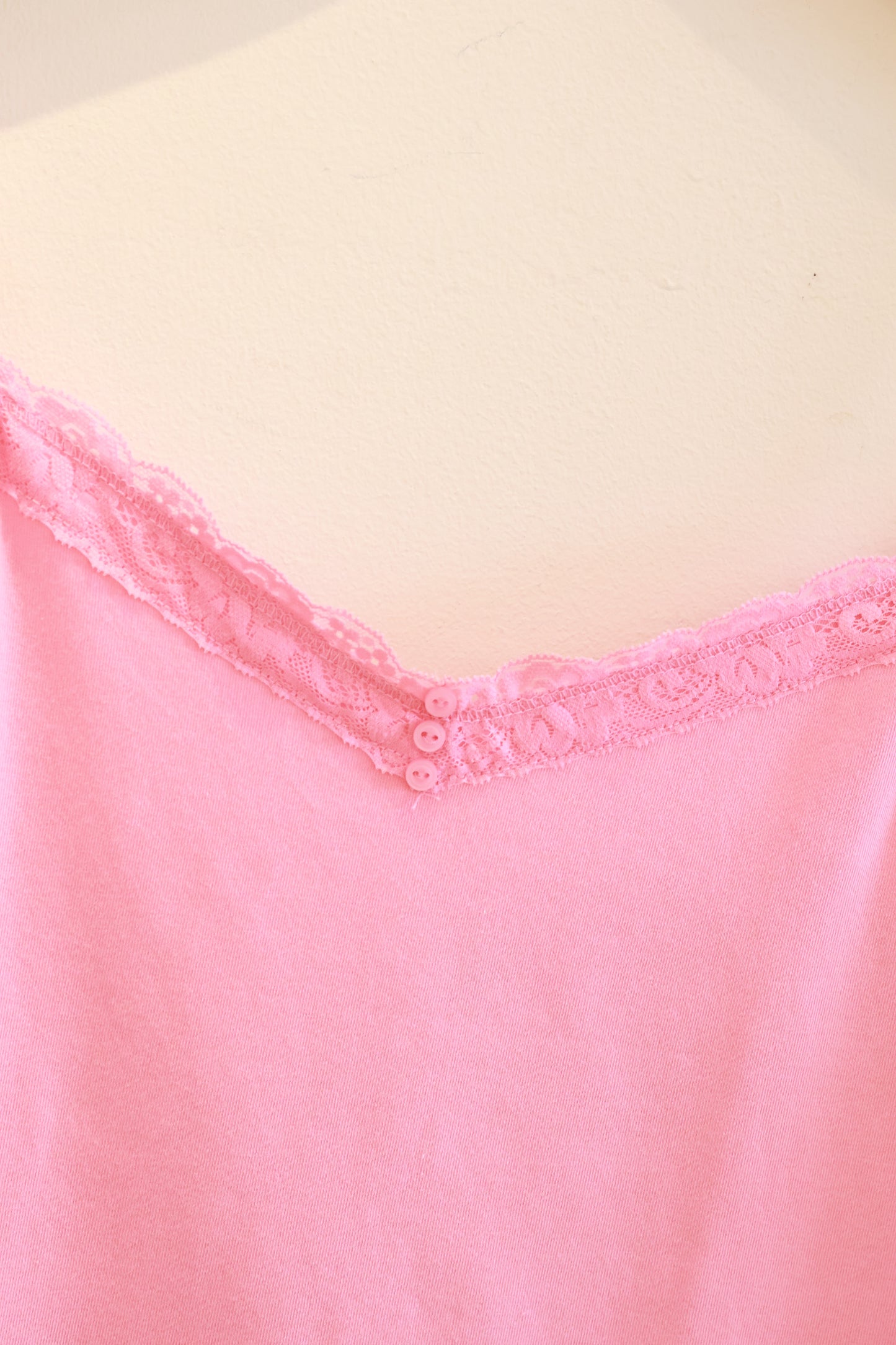 BRANDY Arden Lace Tank  -PEACH PINK