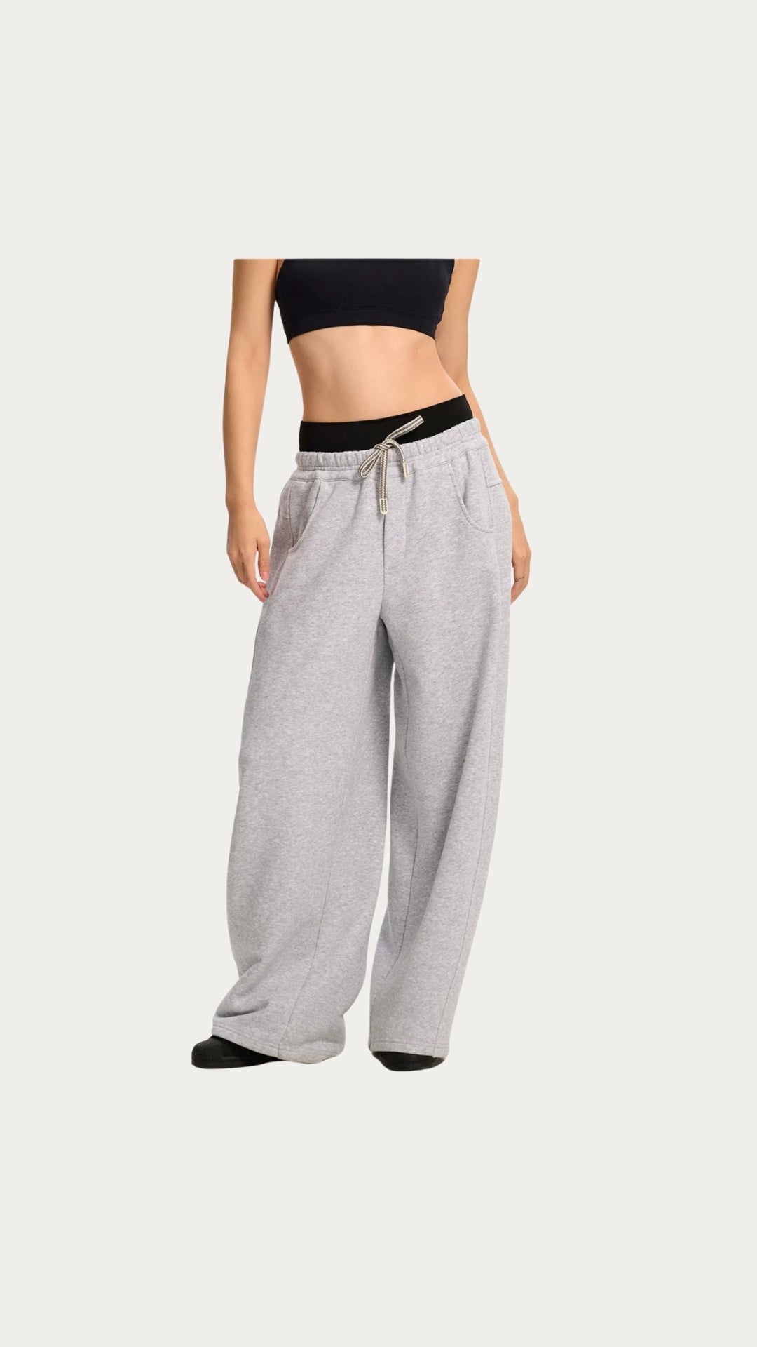 Baggy gray comfy sweatpants
