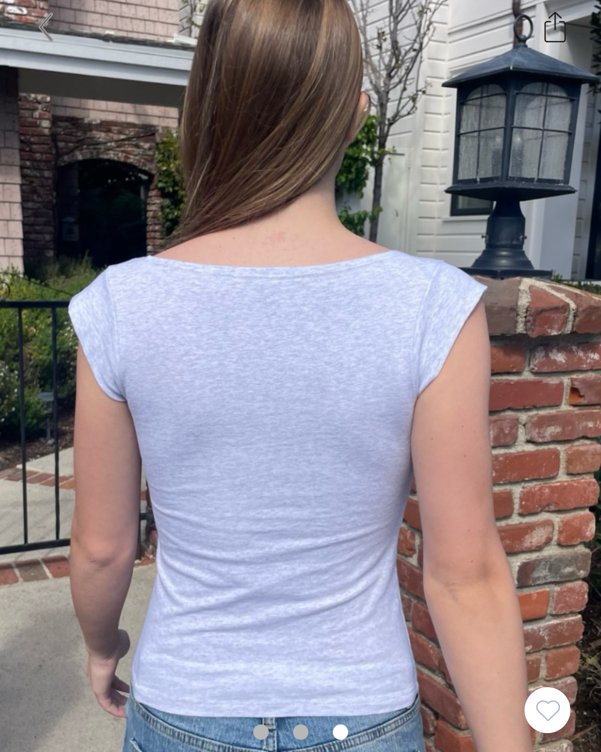 brandy amara top- gray