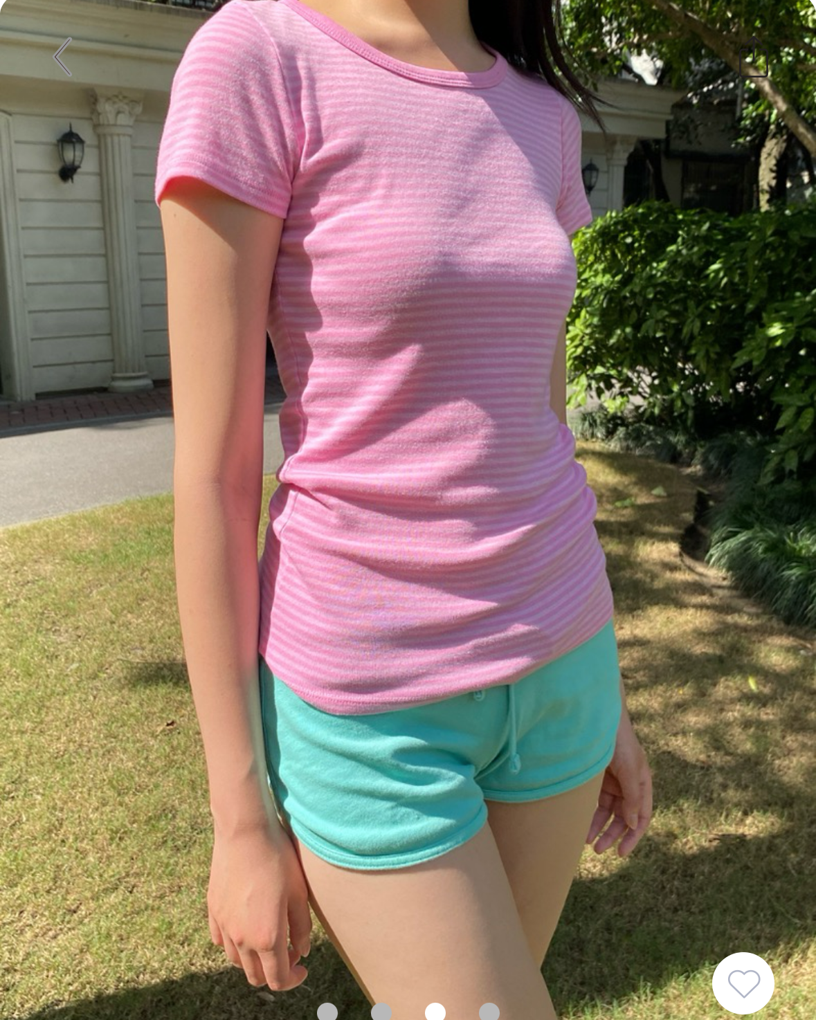 BRANDY Hailie Striped Top- PINK
