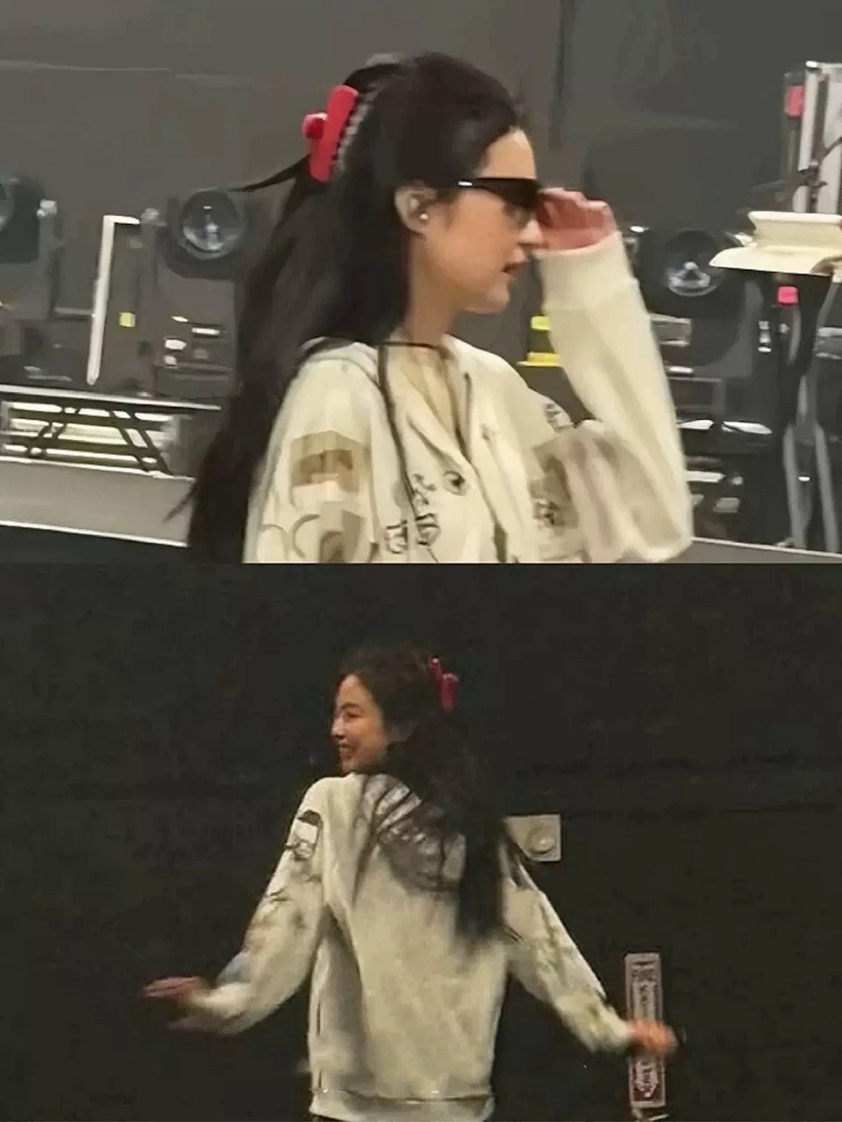 Jennie Thick Hair Claw- RED