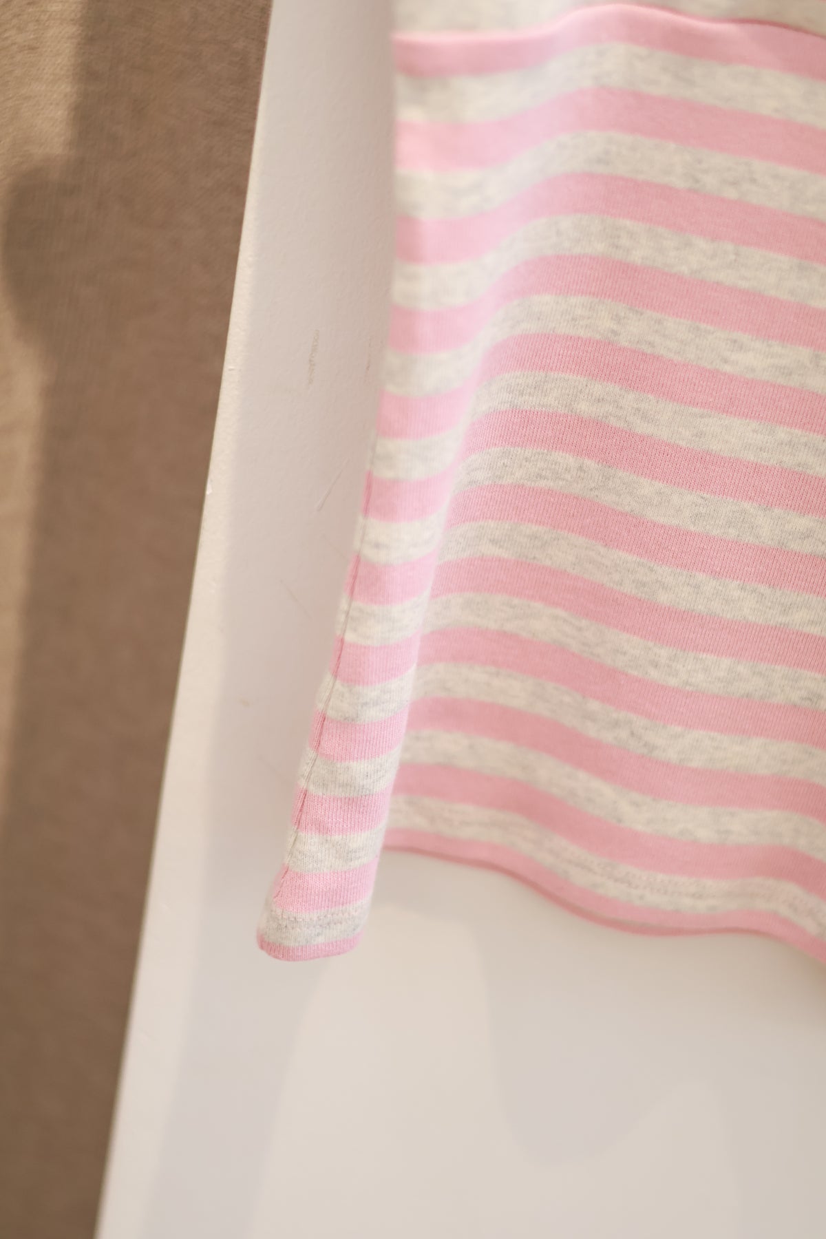 SUBDUED Striped V-Neck Tank - Pink Stripe