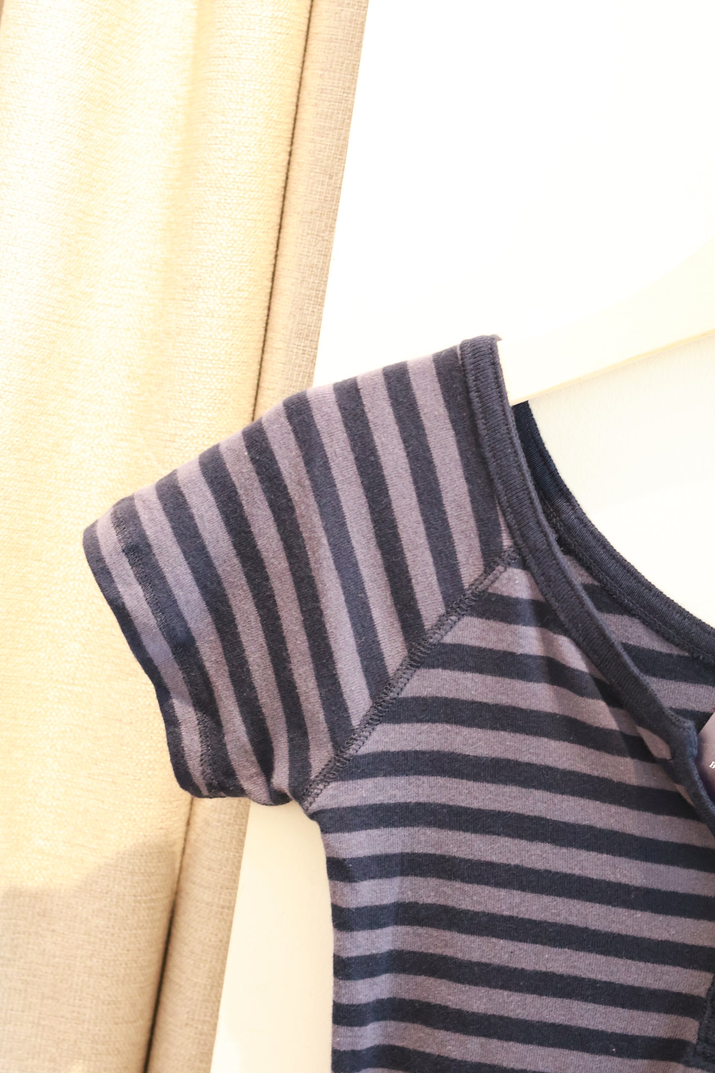 BRANDY Ginny Striped Top- NAVY