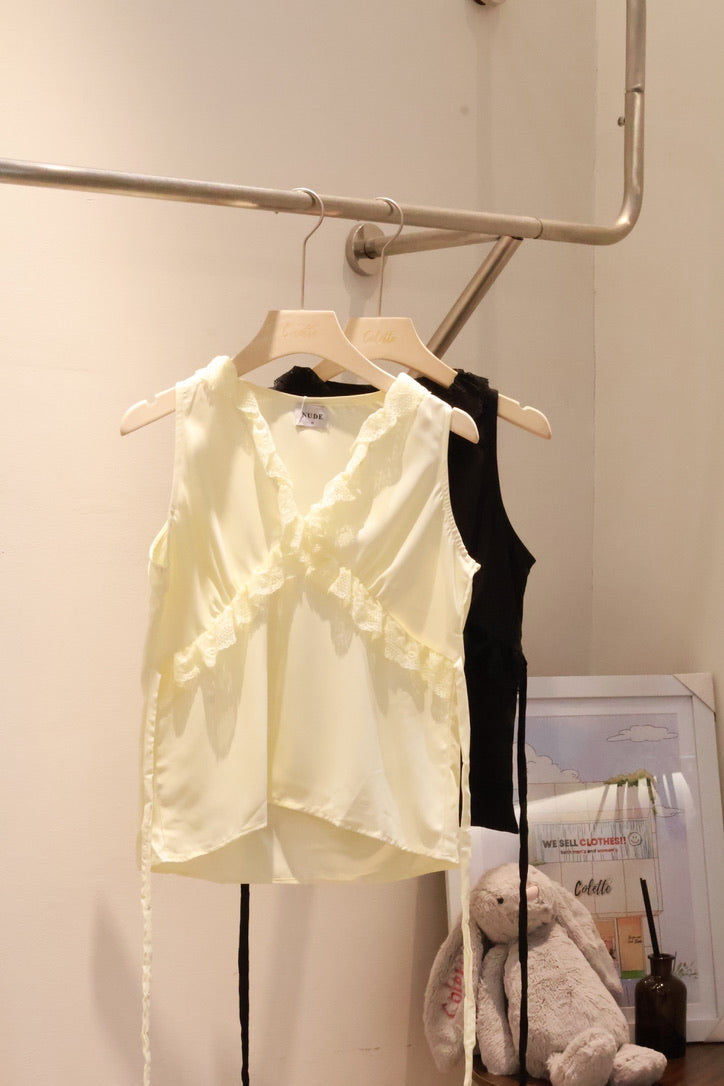 NUDETHELABEL PETAL TOP