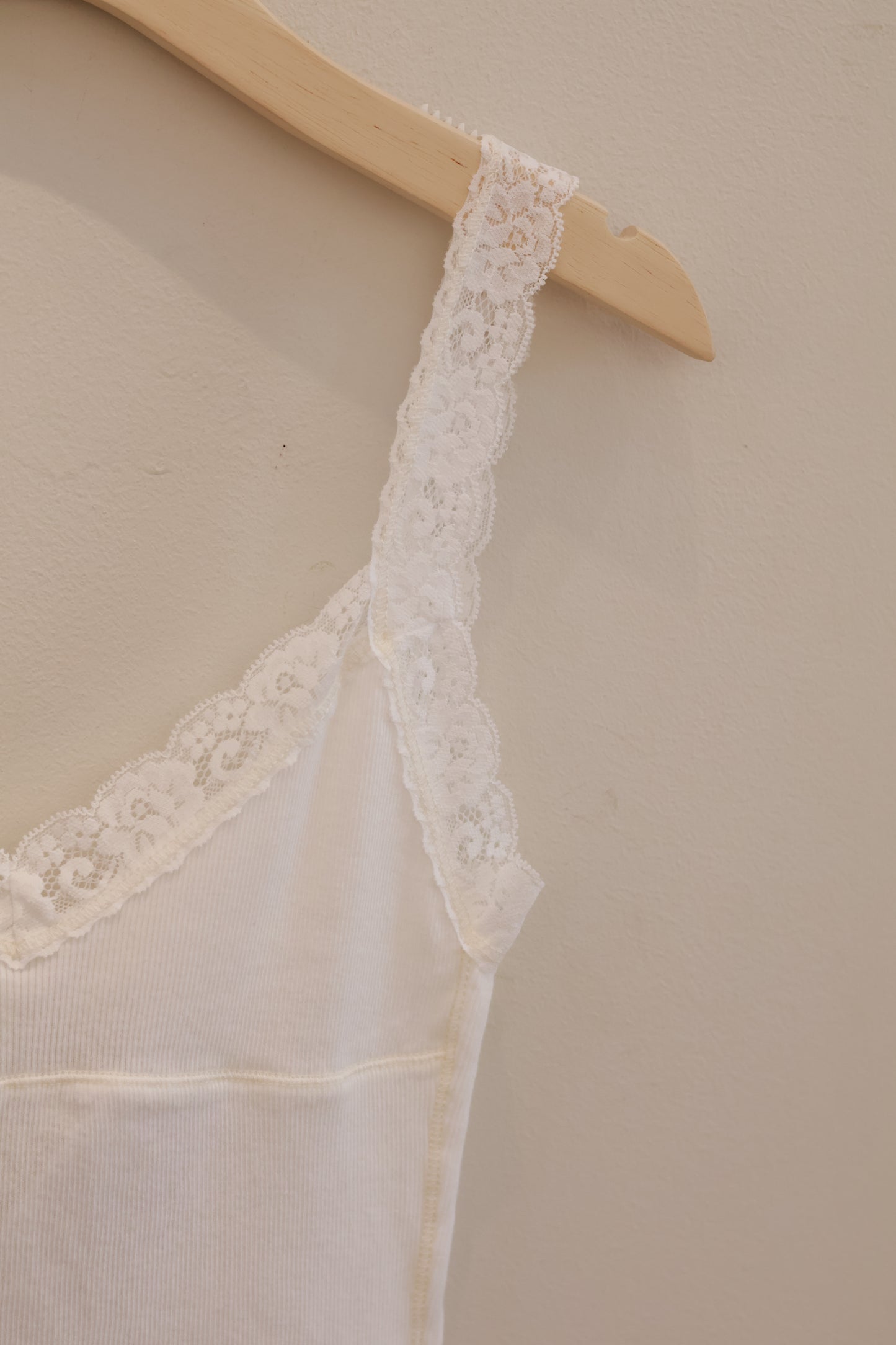 BRANDY Skylar Lace Tank - White