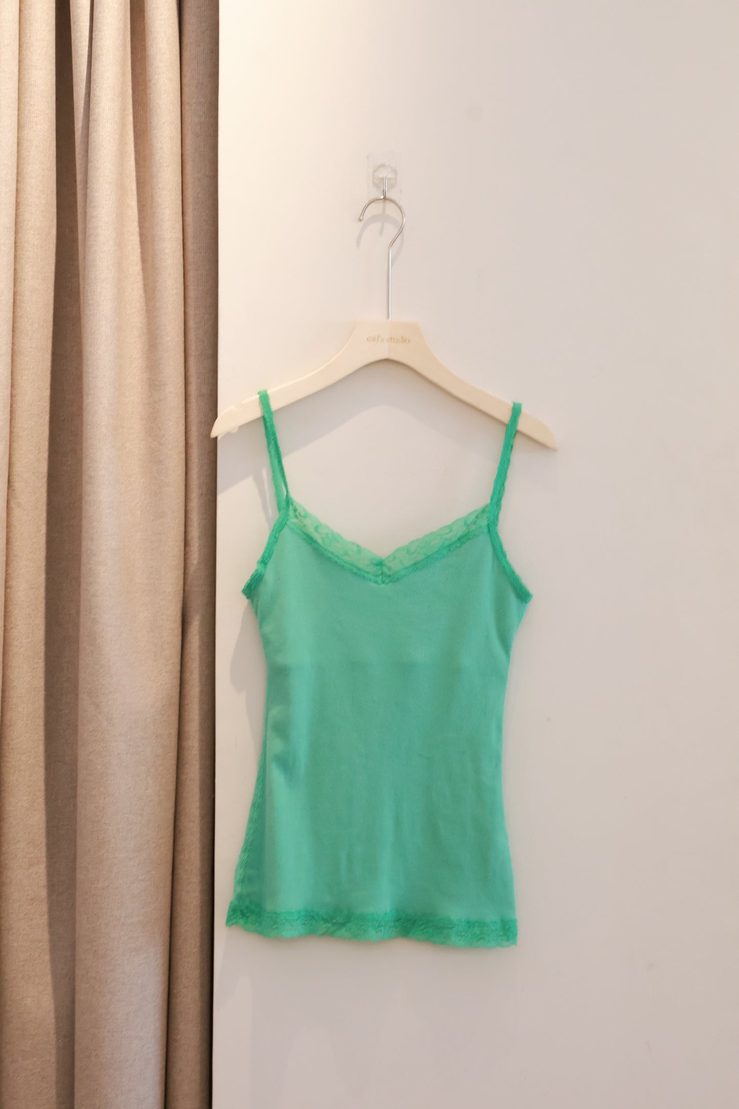 BRANDY Amara lace tank top- TEAL