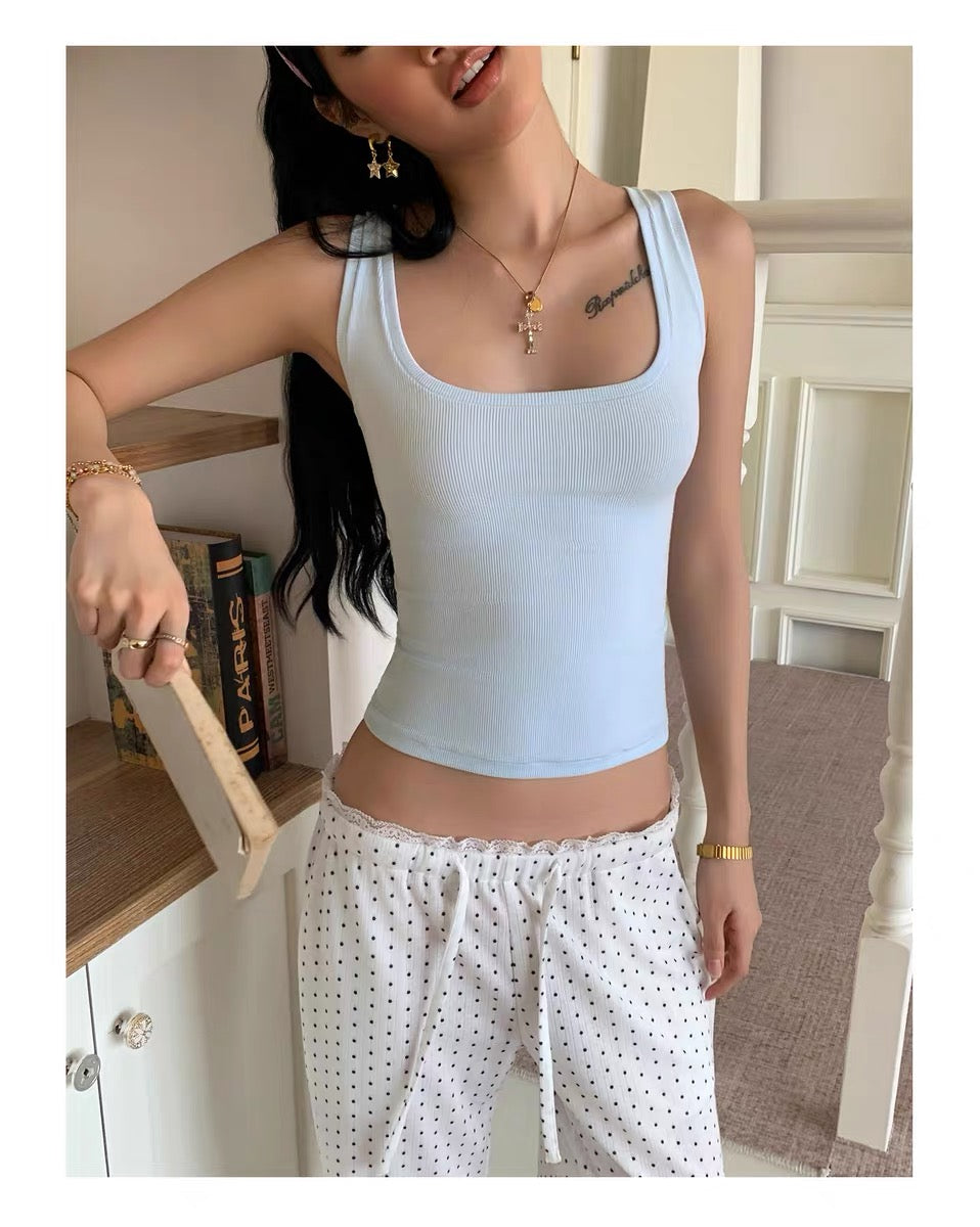 AUD Baby Blue U-Neck Tank