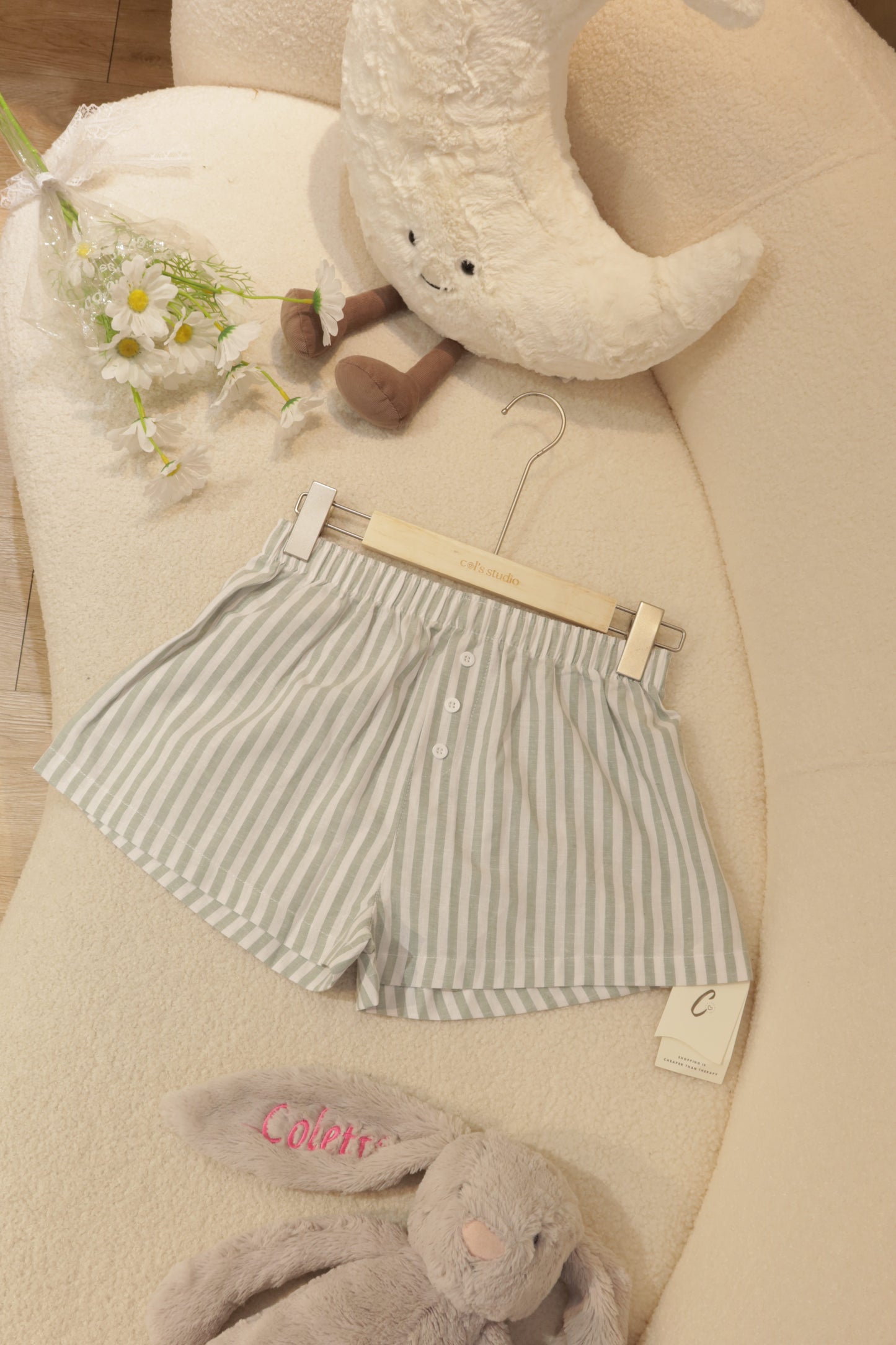 THICK STRIPES SUMMER SHORTS