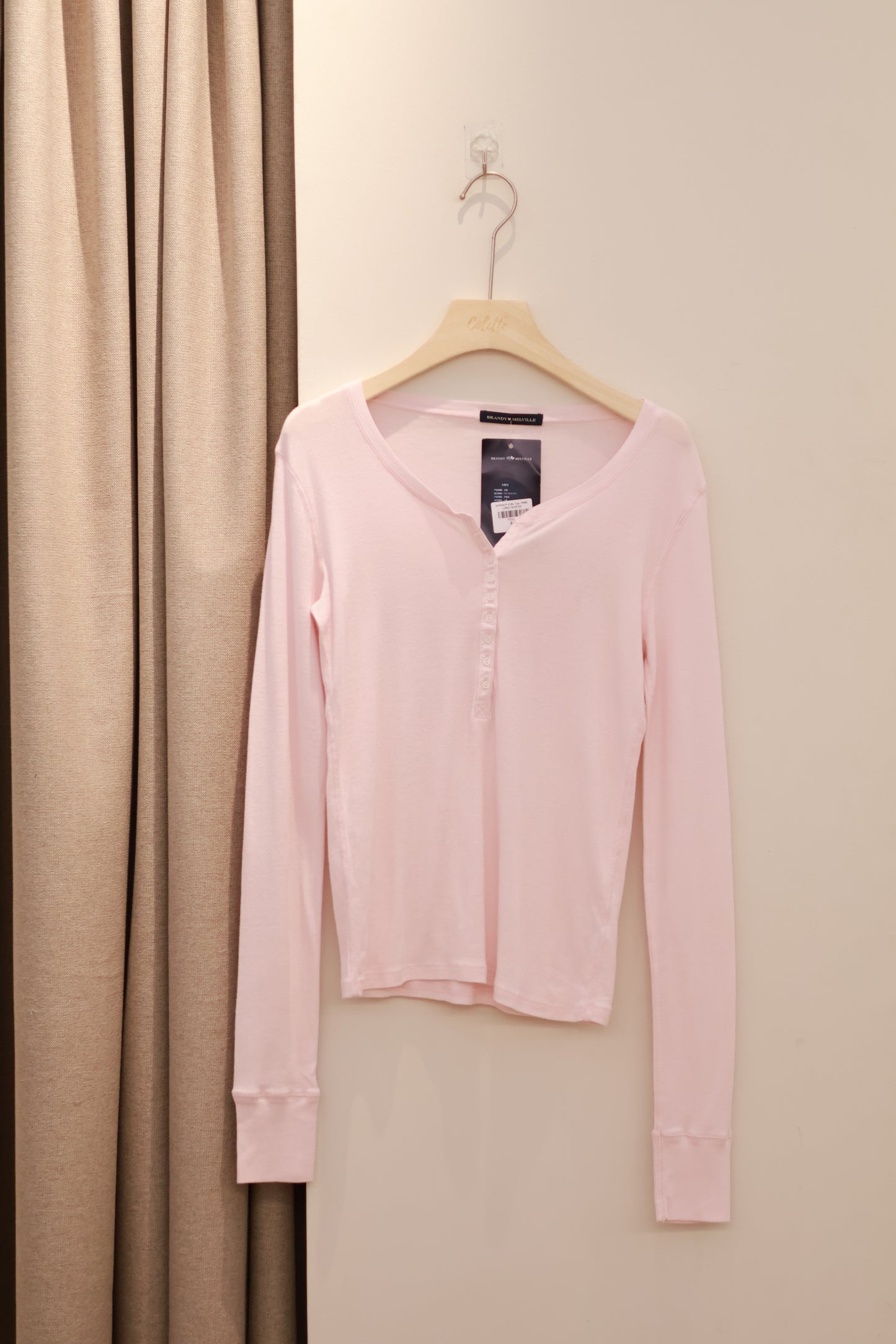BRANDY Zelly Top- PINK LONG SLEEVE