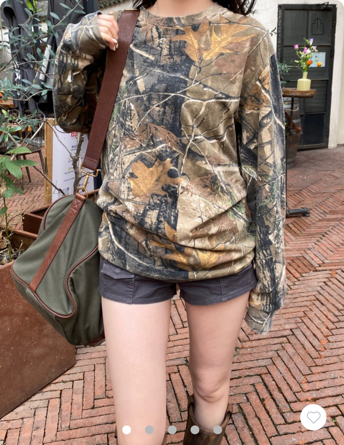 BRANDY Abigail Camouflage Top
