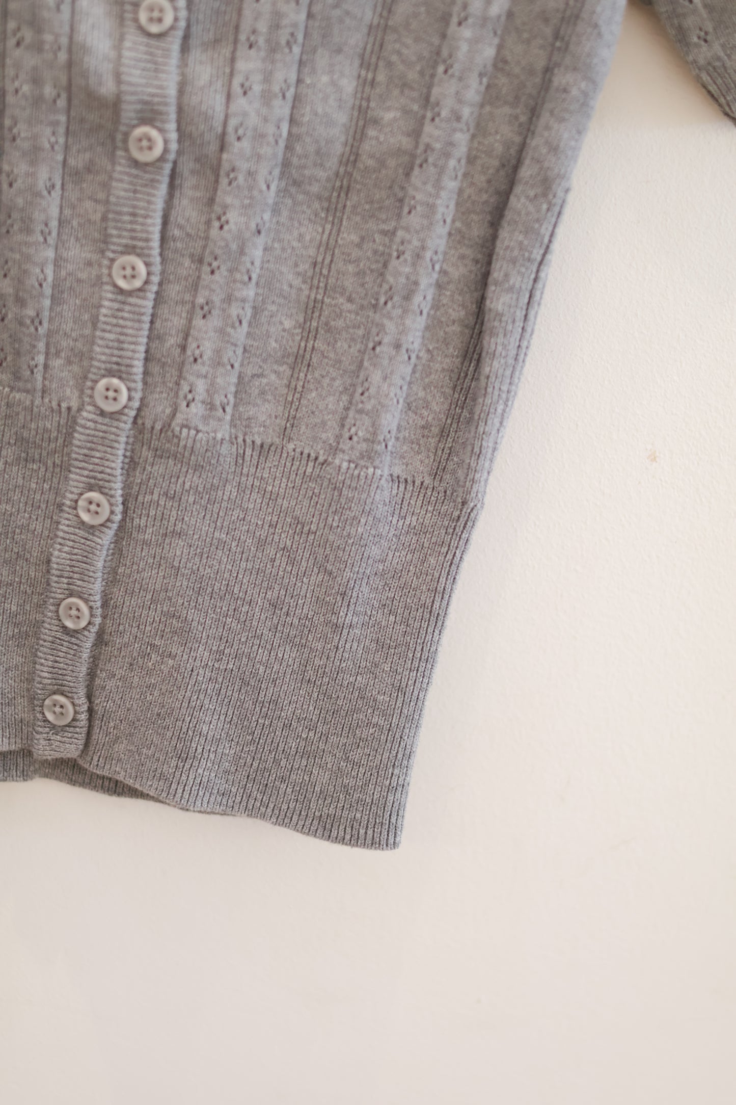 BRANDY Zelly Eyelet Top - Grey