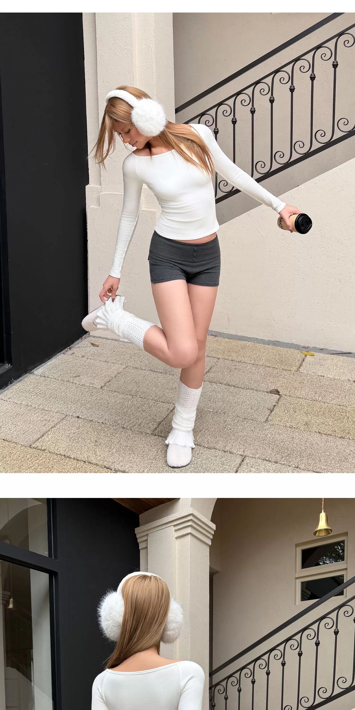 Open neck SOFT long sleeve