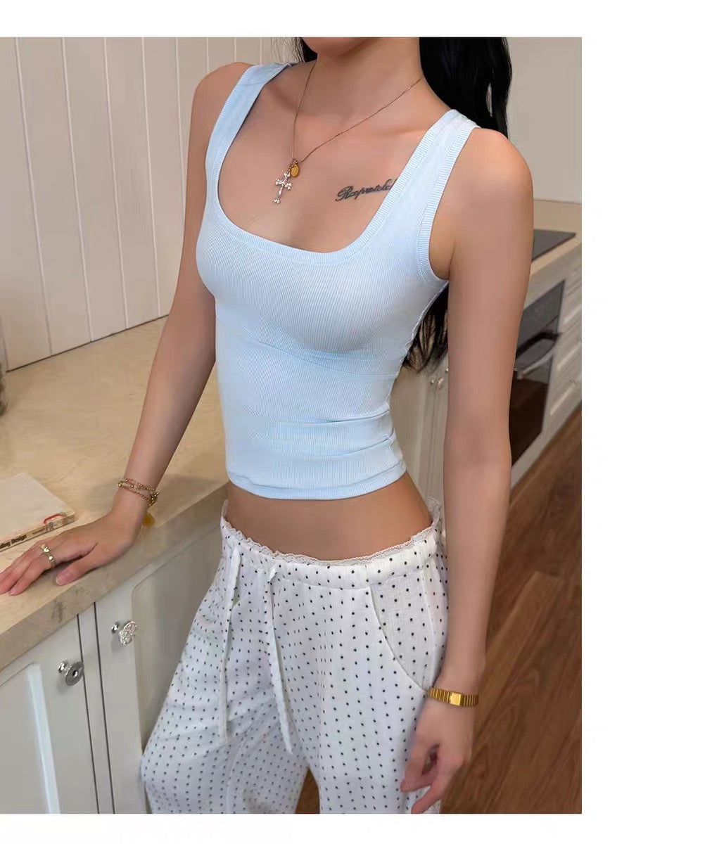 AUD Baby Blue U-Neck Tank