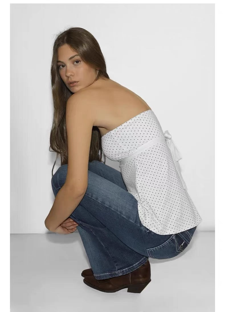 SUBDUED Strapless Tube Top  -WHITE