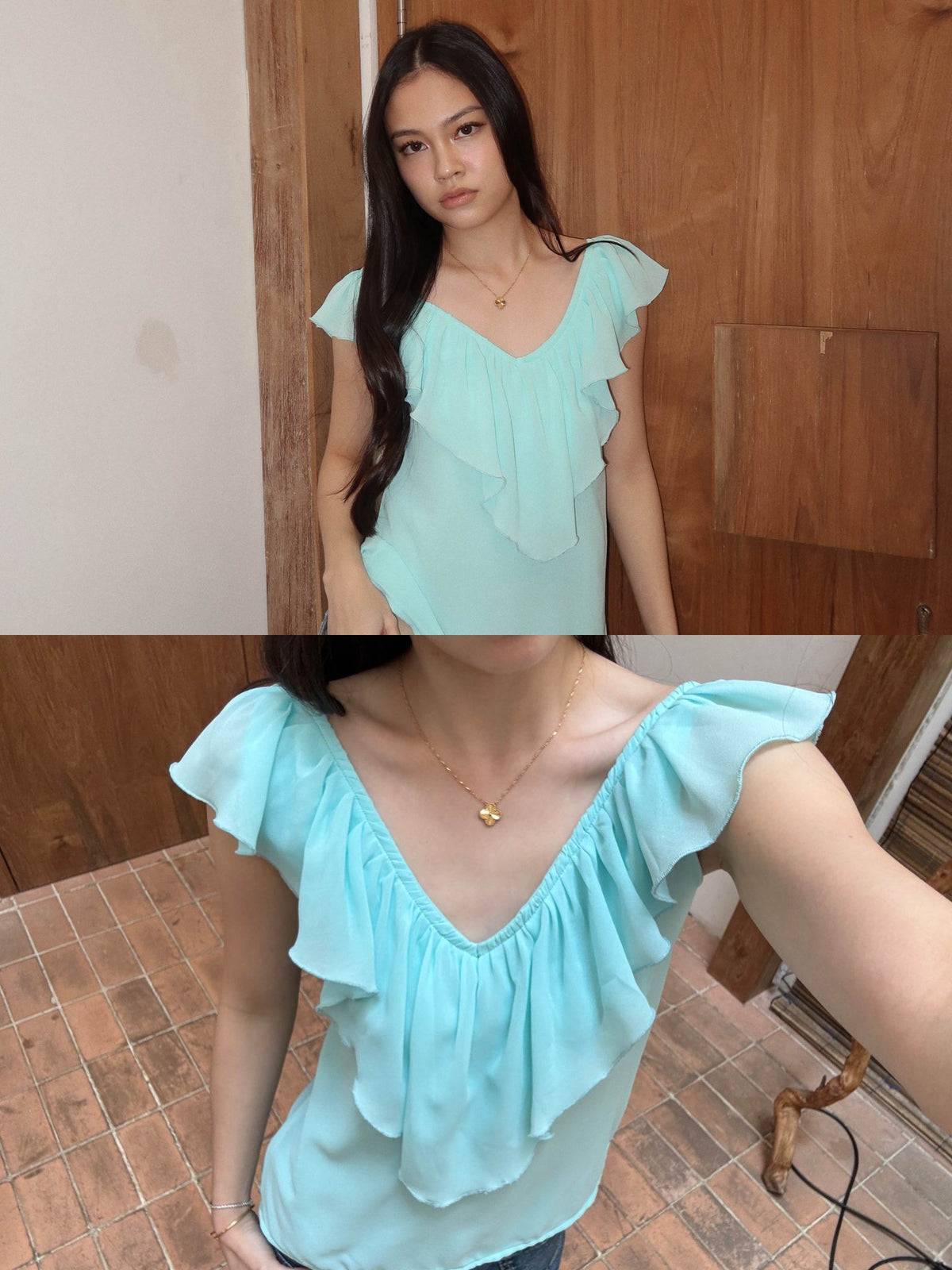 STUDIO RUE FRILL TOP