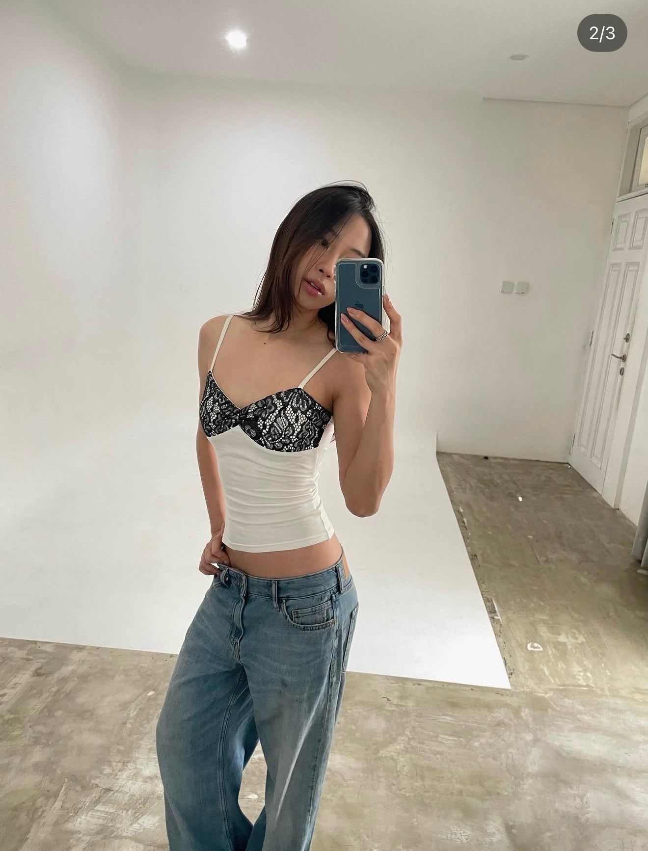Maison Cher Sweetheart Lace Tank
